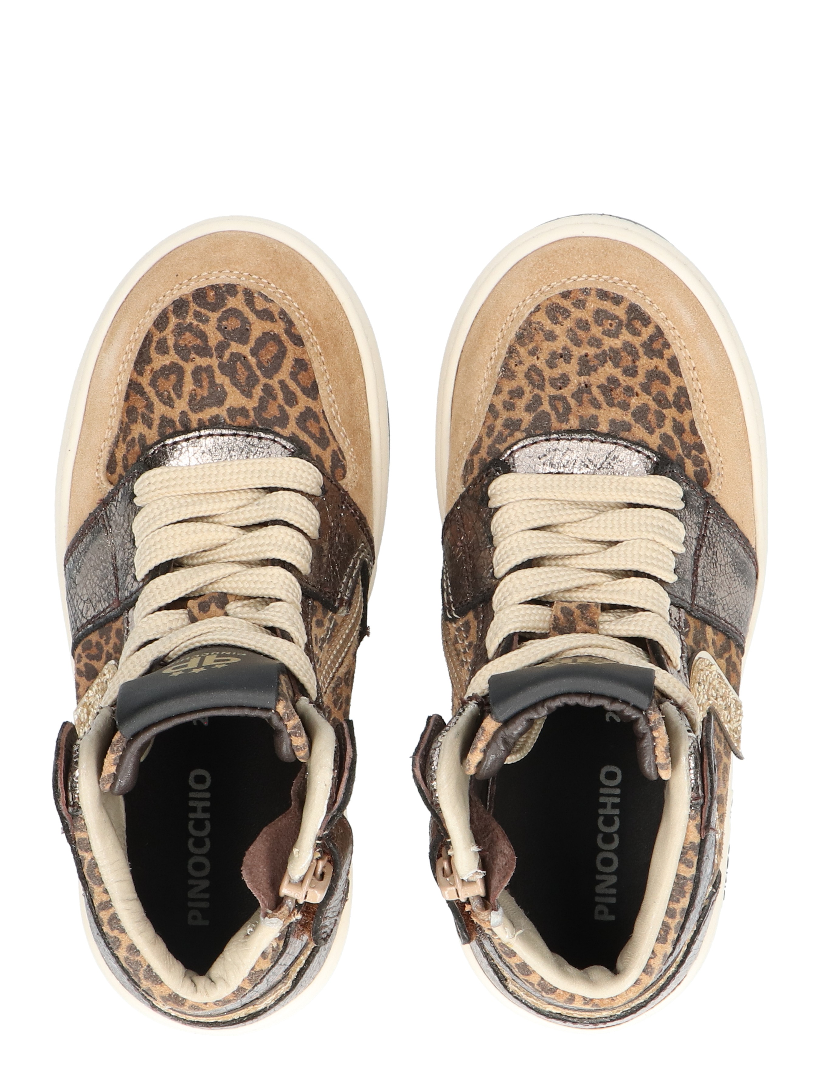 Pinocchio - P1765 Leopard - Meisjes - Veter Boots - Boots - 49282_22_7