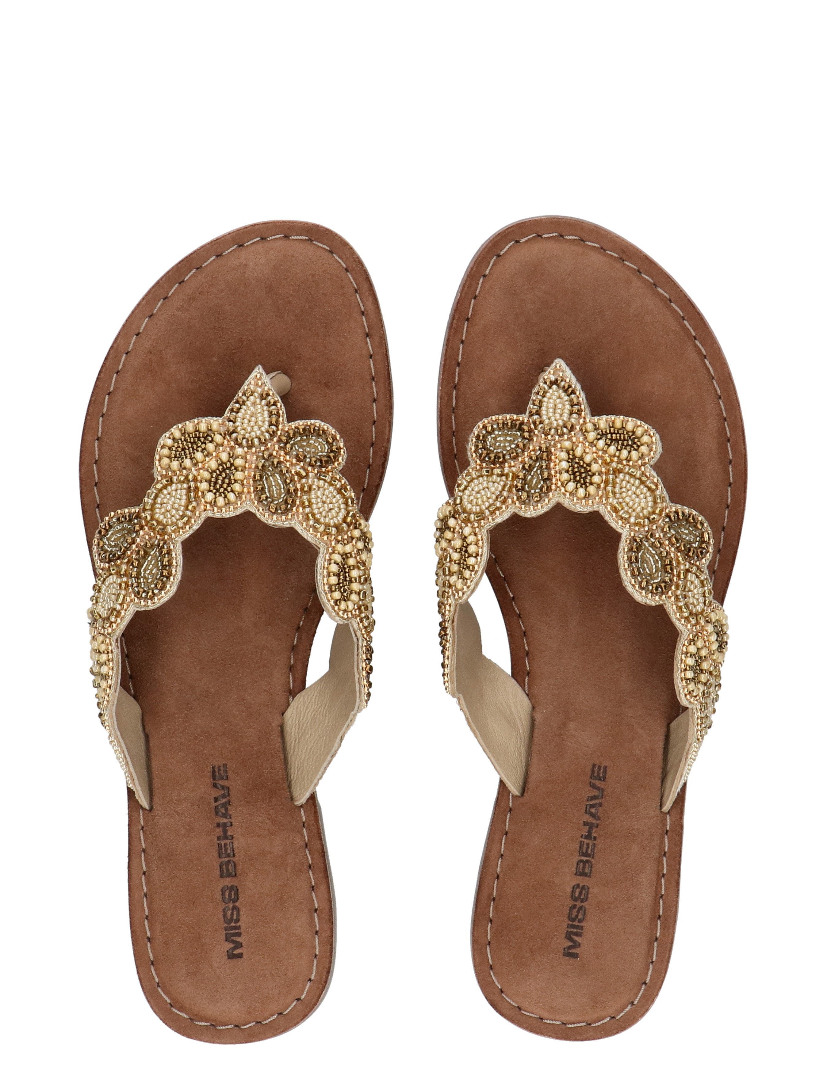 Miss Behave - IF6682 Beige Multi - Dames - Slippers - 50308_55_7