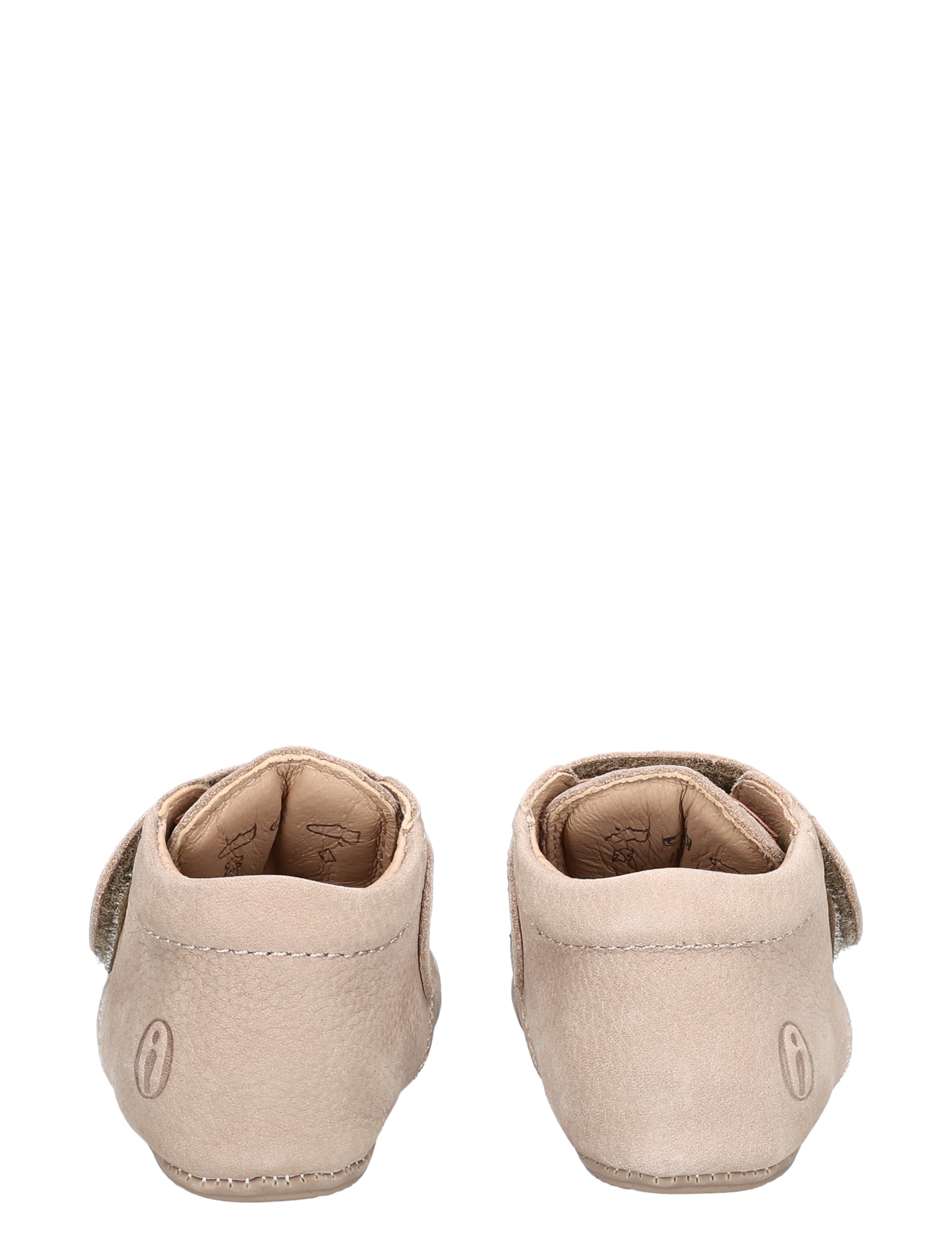 baby shoes, soft sole, leder, beige, enkellaarsjes