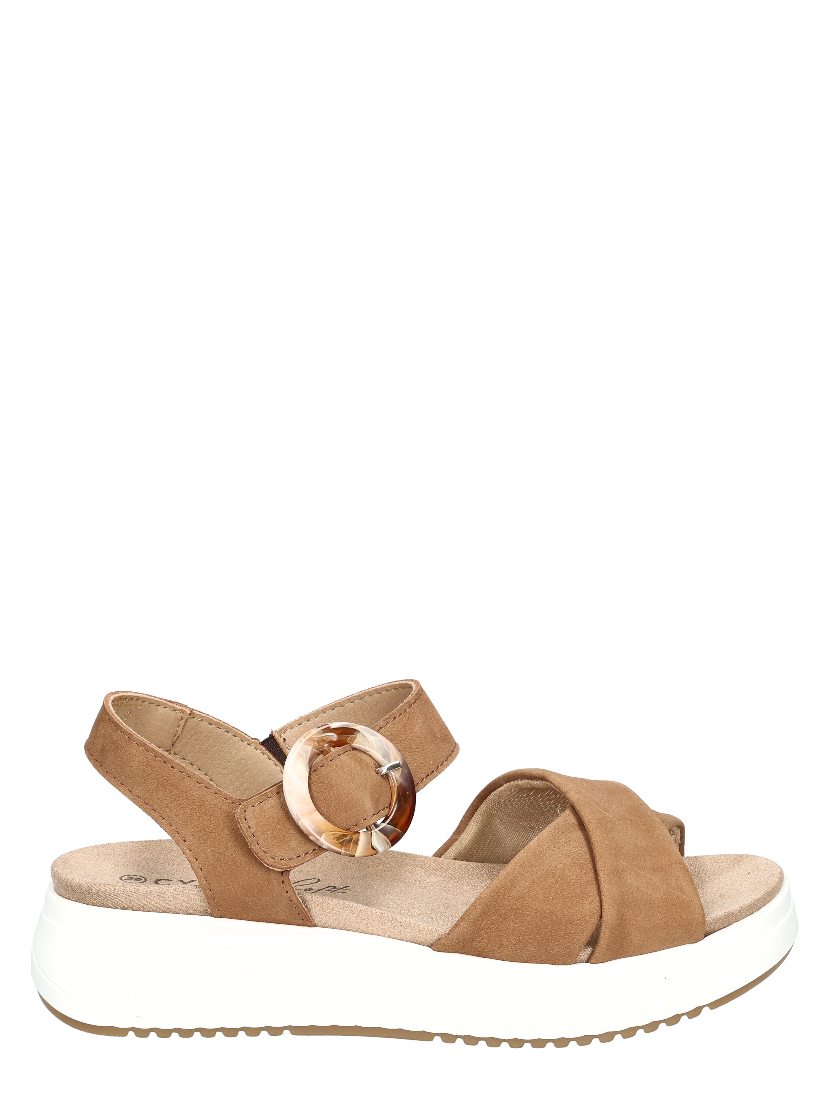 Cypres Soft - Zina 2615592 Tan Nubuk 2156 - Dames - Sandalen - 50847_22_1