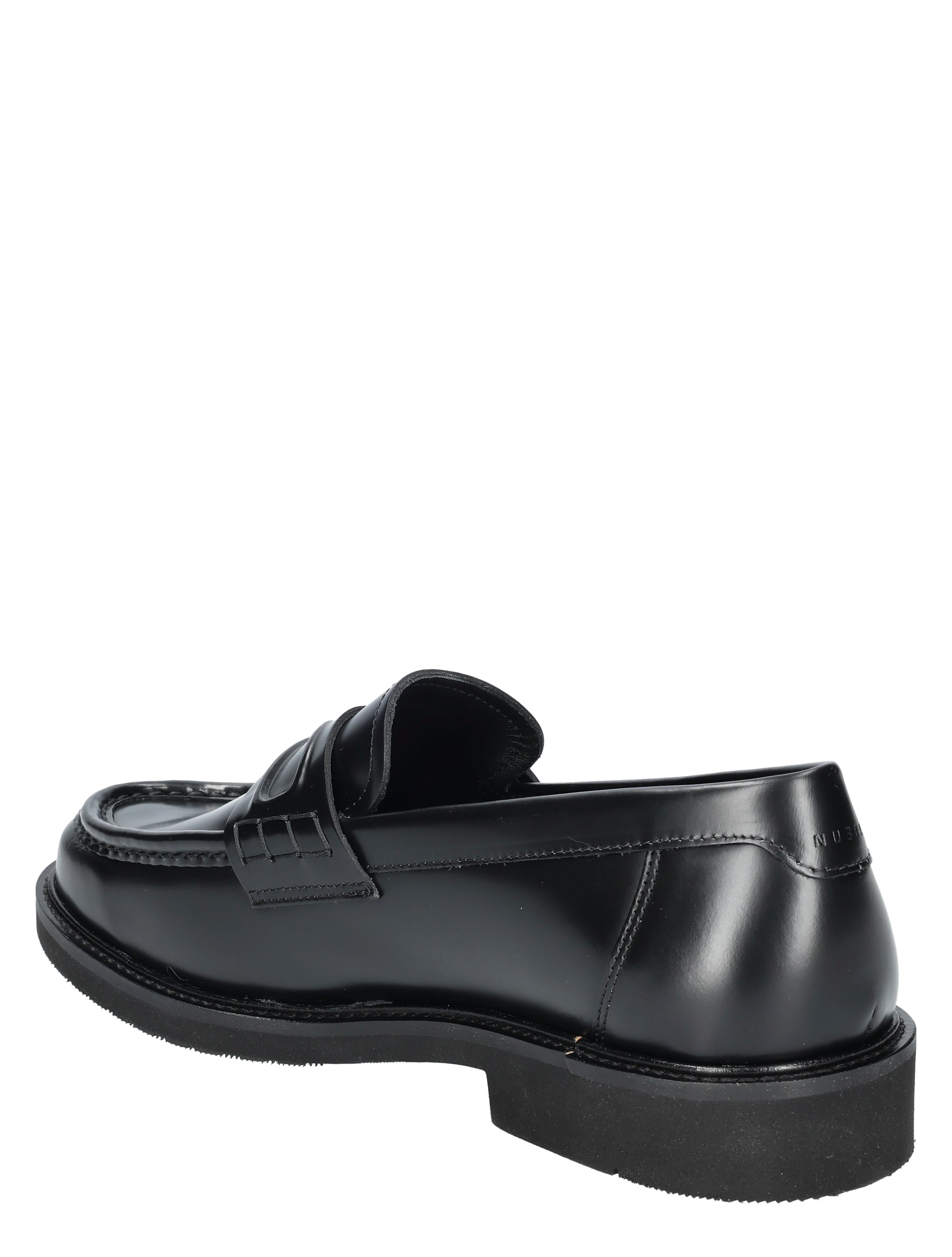 luxe, loafer, leder, zwarte