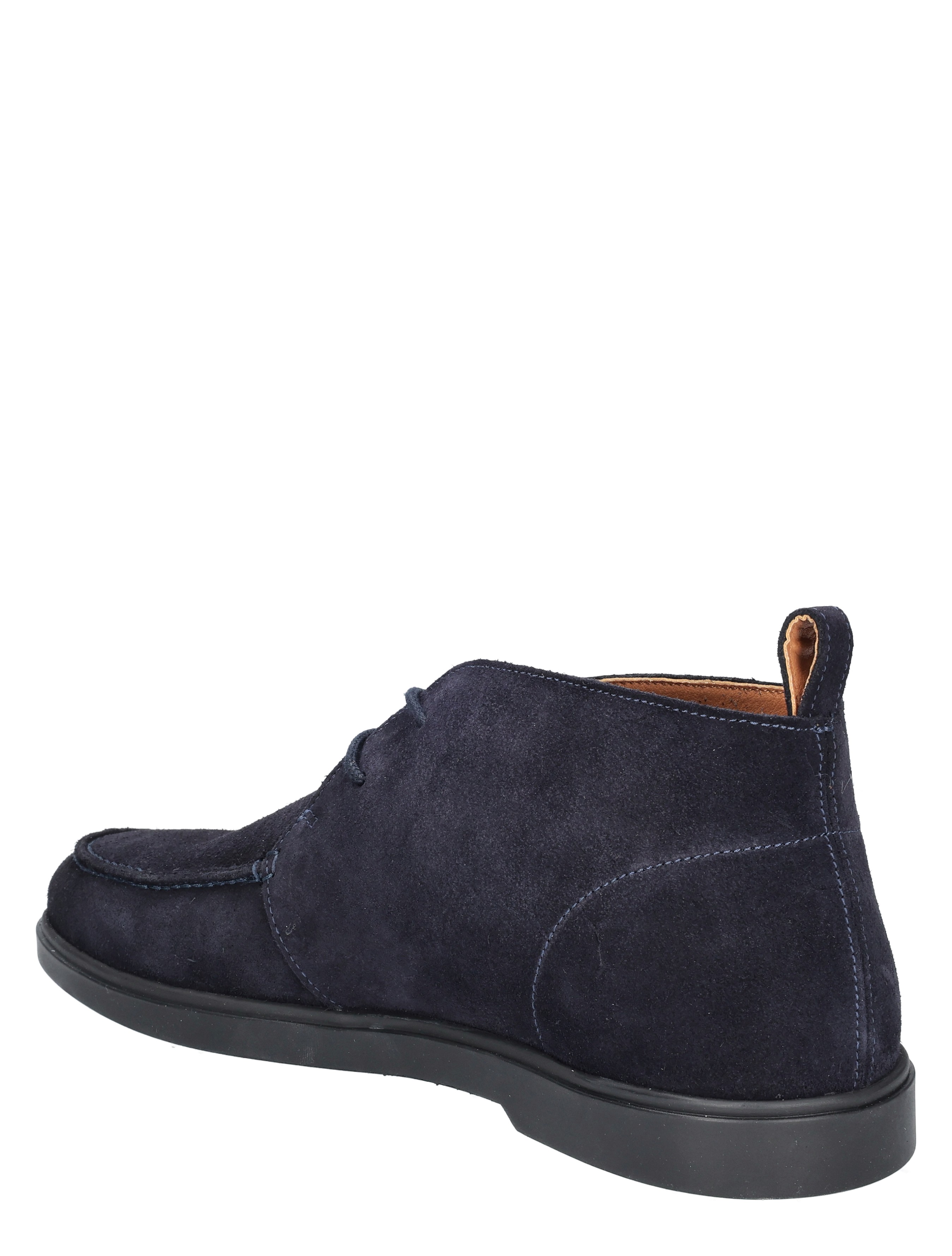 suede, blauw, ankle boot, suède, loper