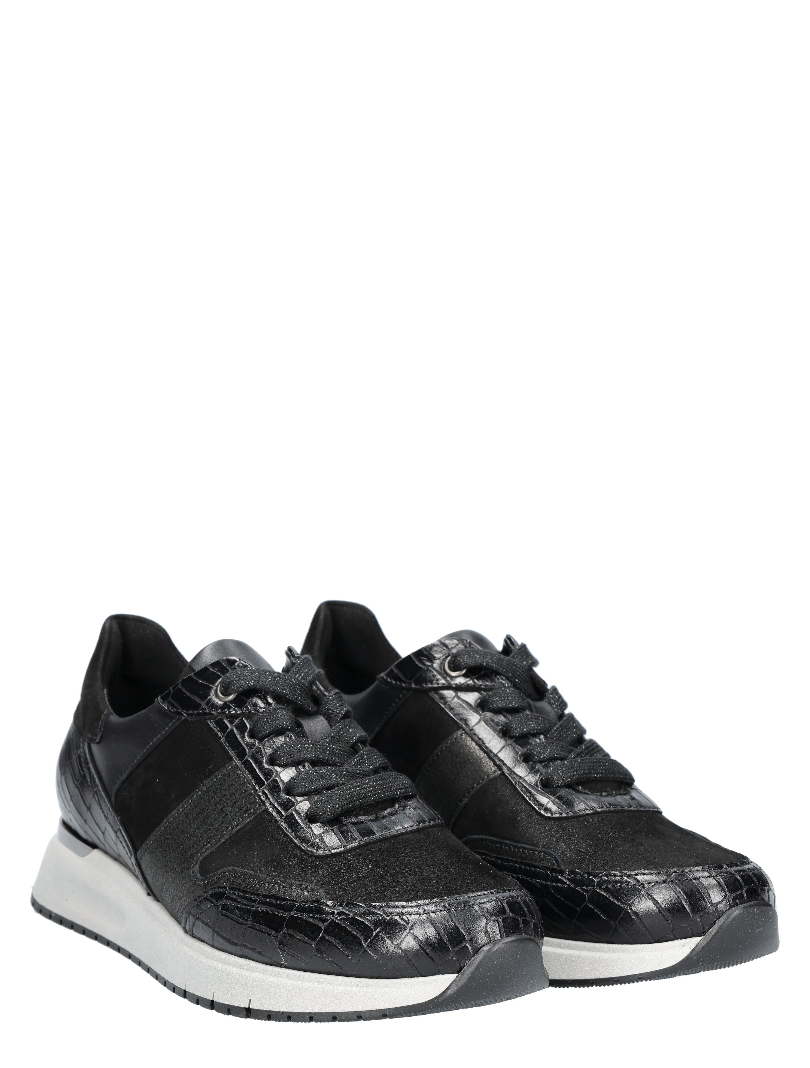 Gabor - 76.445.17 Black H-wijdte - Dames - Veterschoenen - Casual Veterschoenen - 48908_11_5