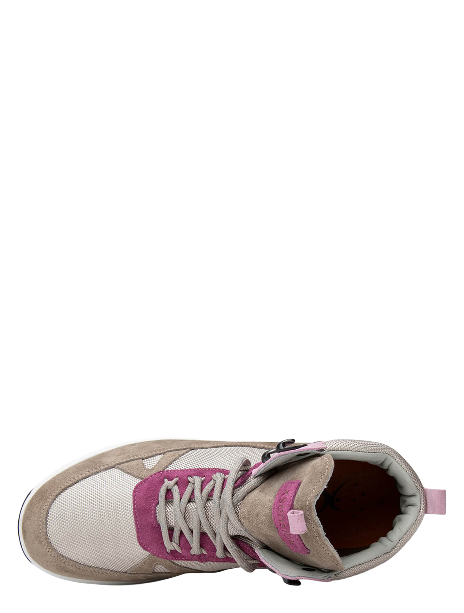 sneakers, grijs, roze, dames, sportschoen
