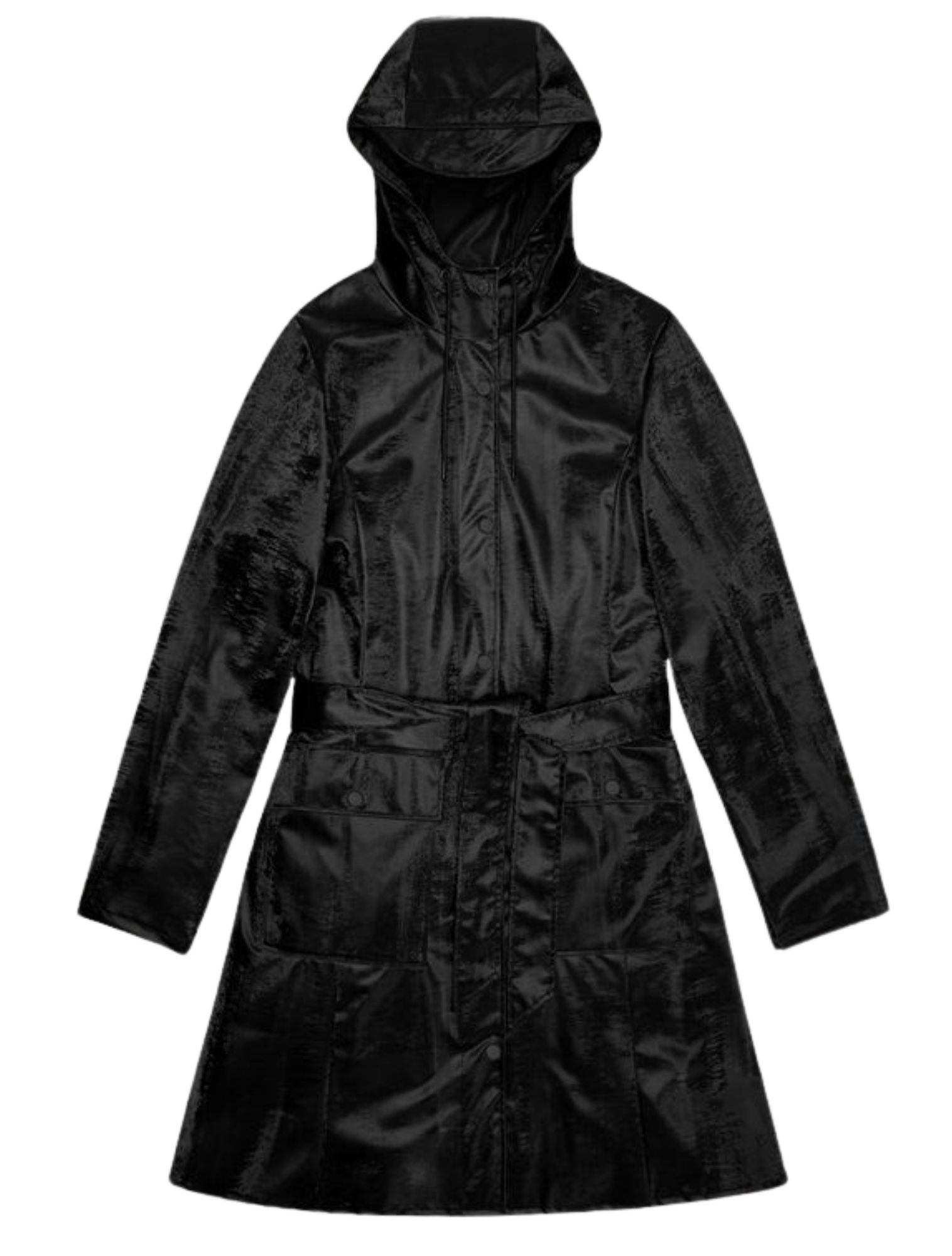 Rains - Curve Long Jacket 131 Coal Black - Dames - Jassen en Jacks - 48326_01_1