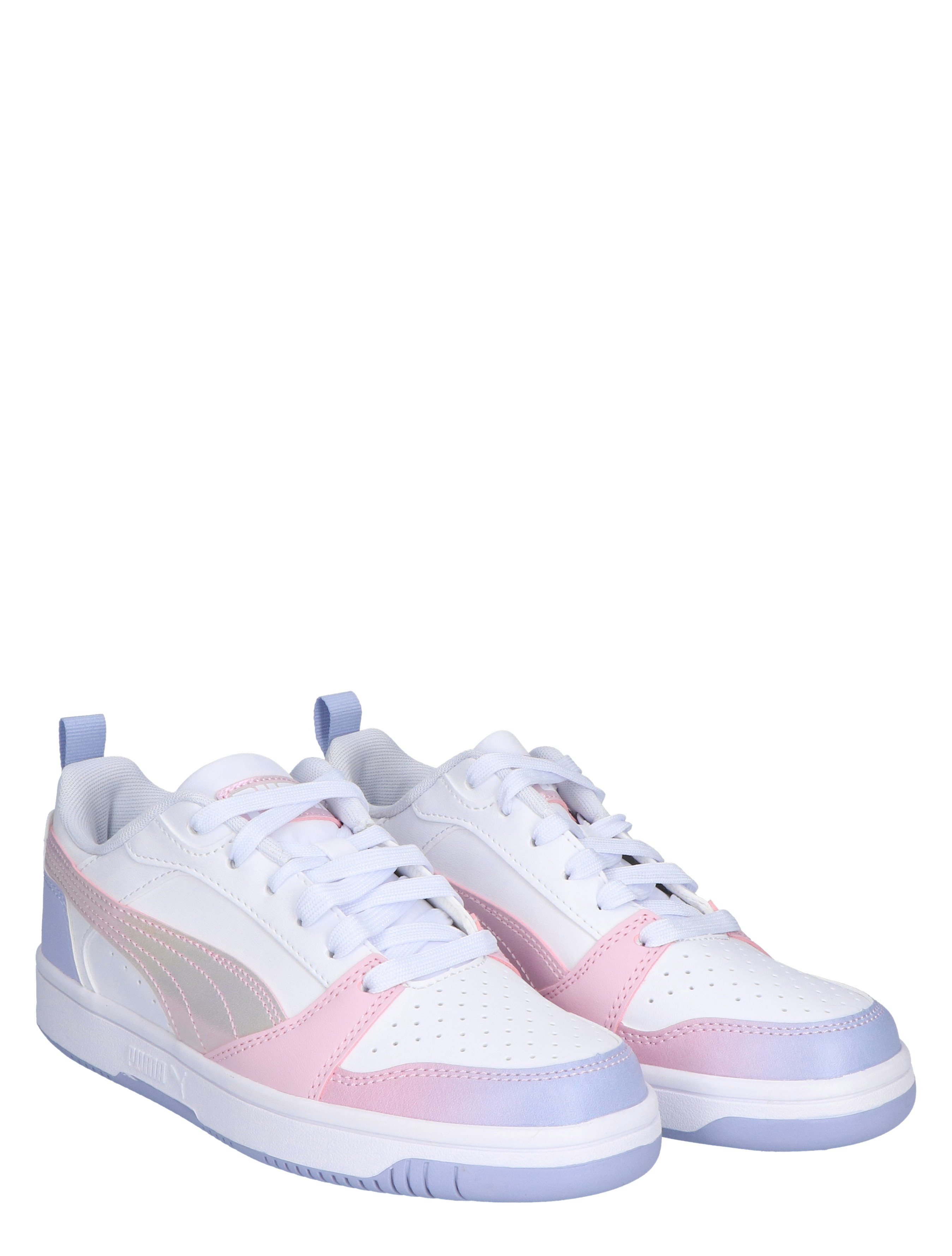 Puma - Rebound V6 Low Blurry Dreams White Mauve Cool - Meisjes - Lage Sneakers - Sneakers - 46455_84_6