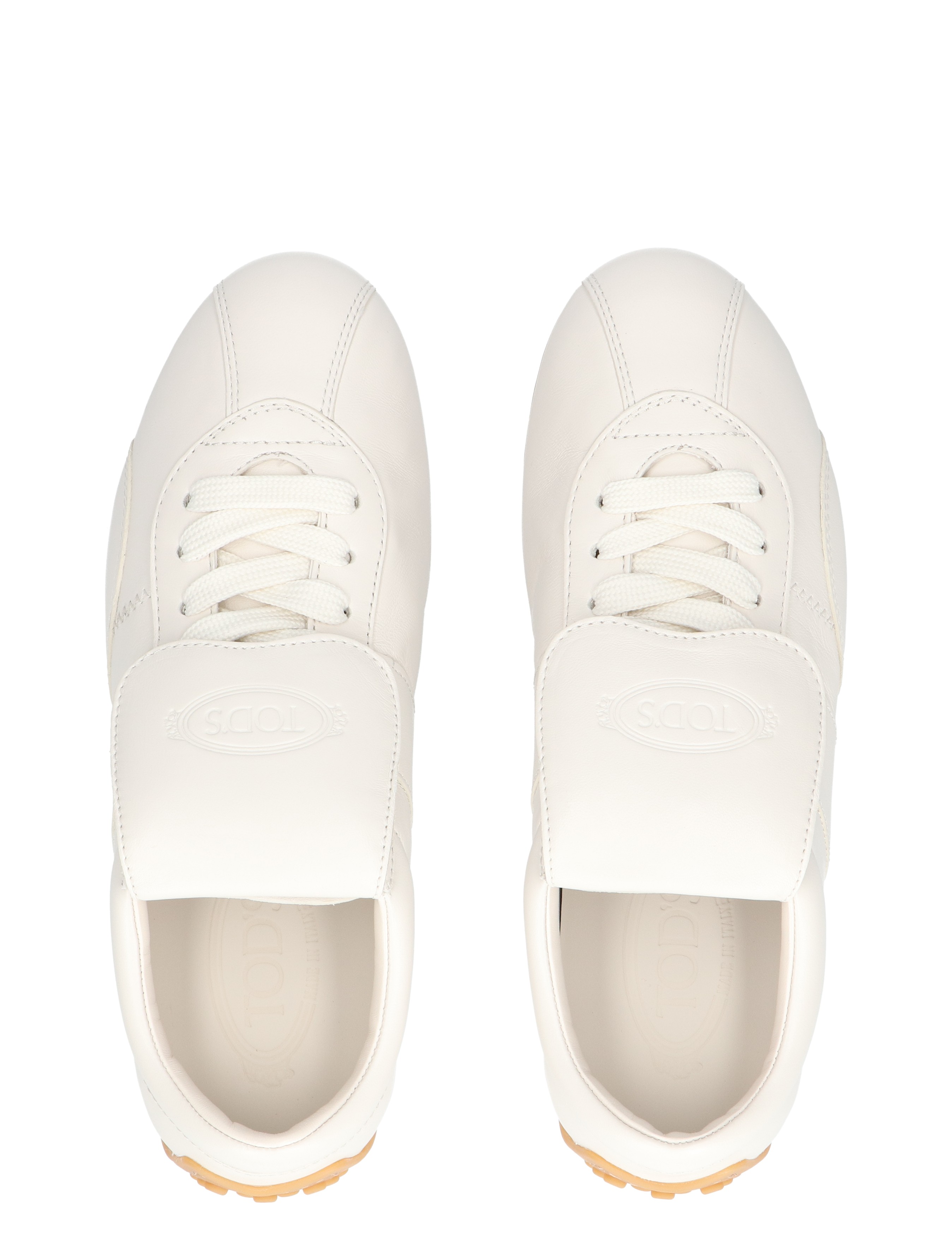 Tods - T-Marathon Sneakers in Leather Beige - Sneakers - Dames - Lage Sneakers - 48407_77_7