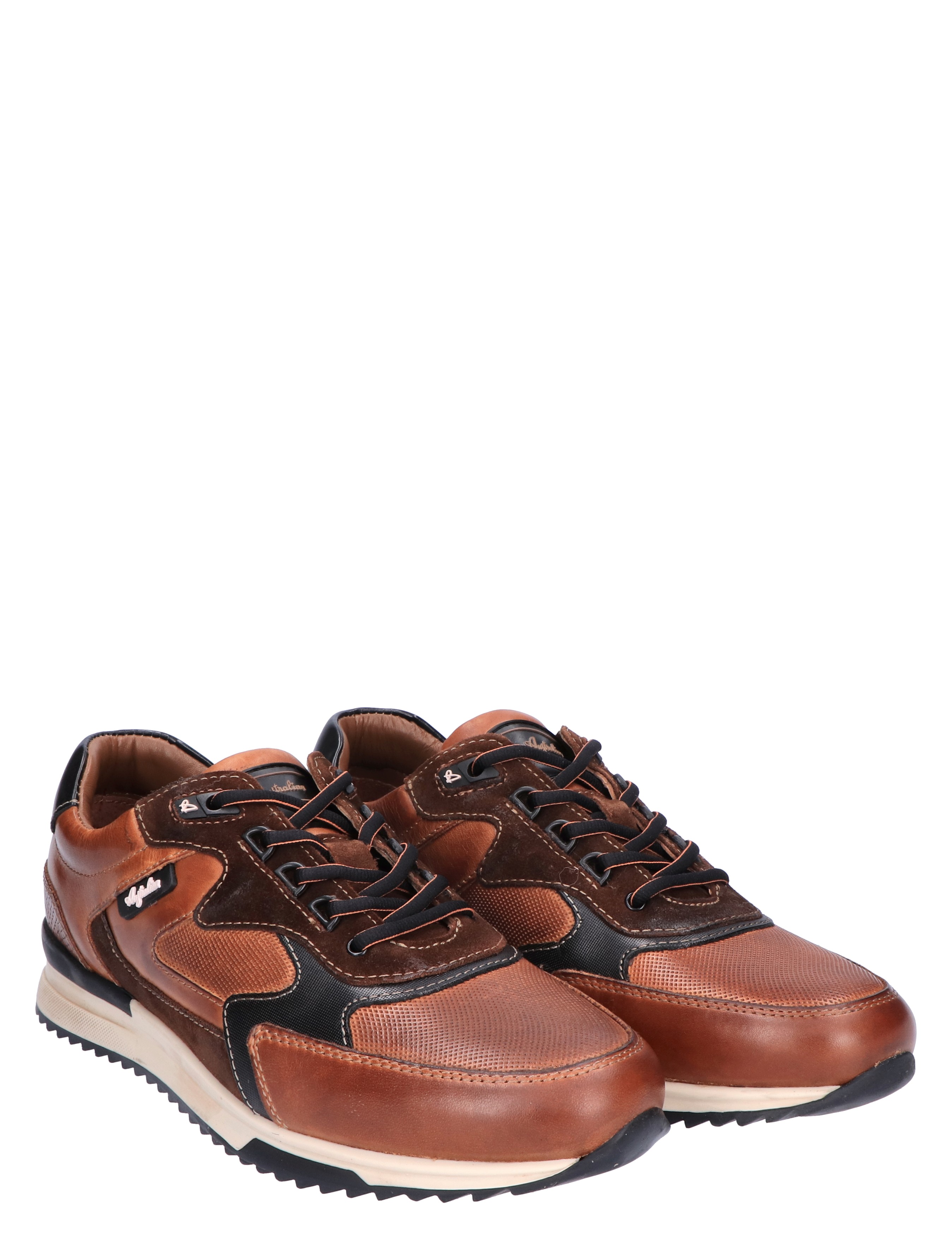 Australian - Bakersville Cognac Black G-Wijdte - Heren - Veterschoenen - Casual Veterschoenen - 45808_02_5