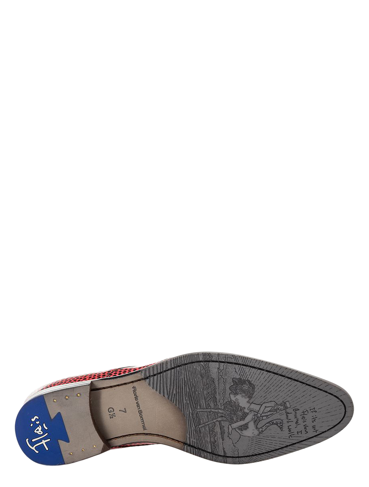 Floris van Bommel - De Stapper 30194 80-03 Red G+Wijdte - Heren - Veterschoenen - Nette Veterschoenen - 51447_44_5