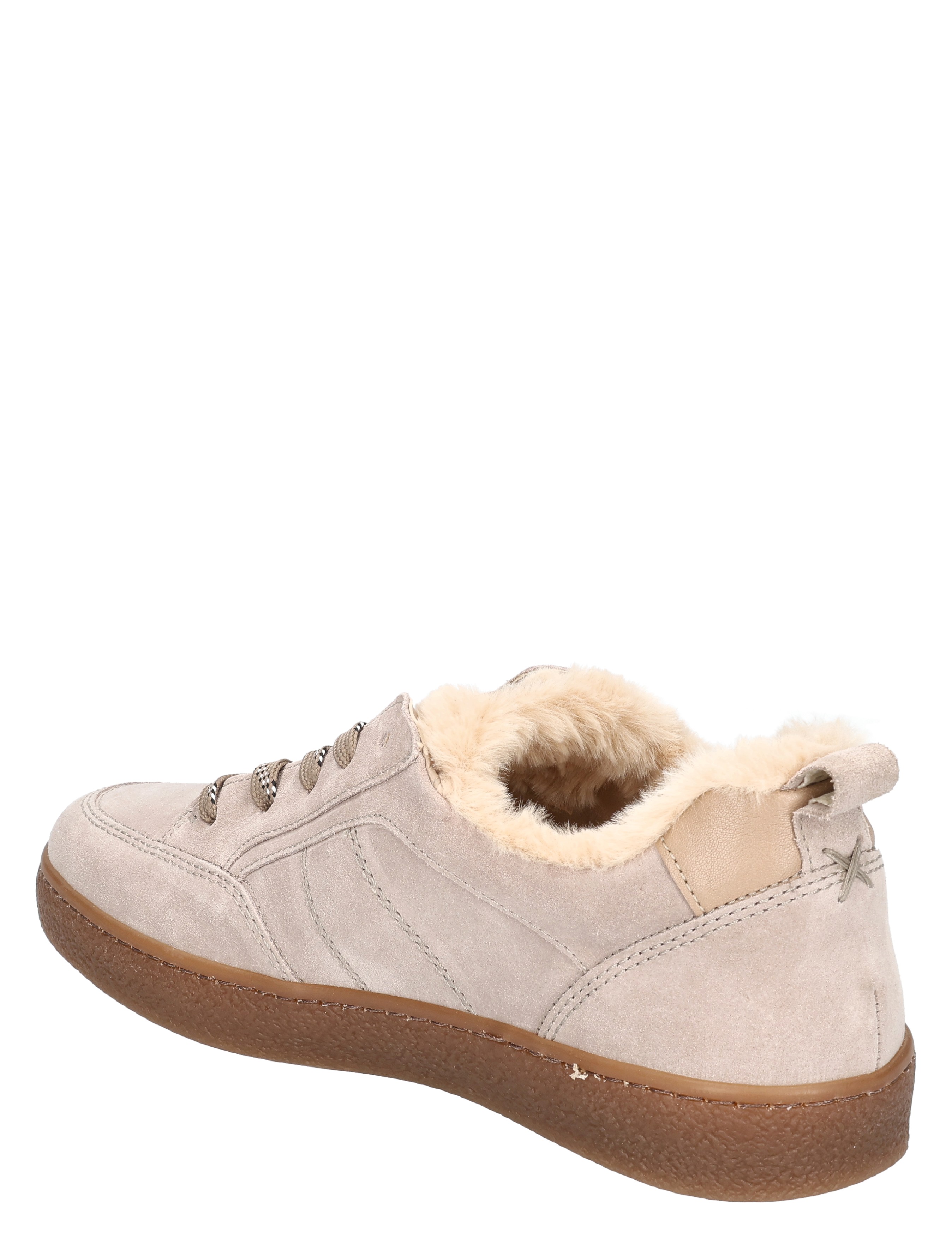 suede, luz beige, slip-on, vachtvoering, loopschoen