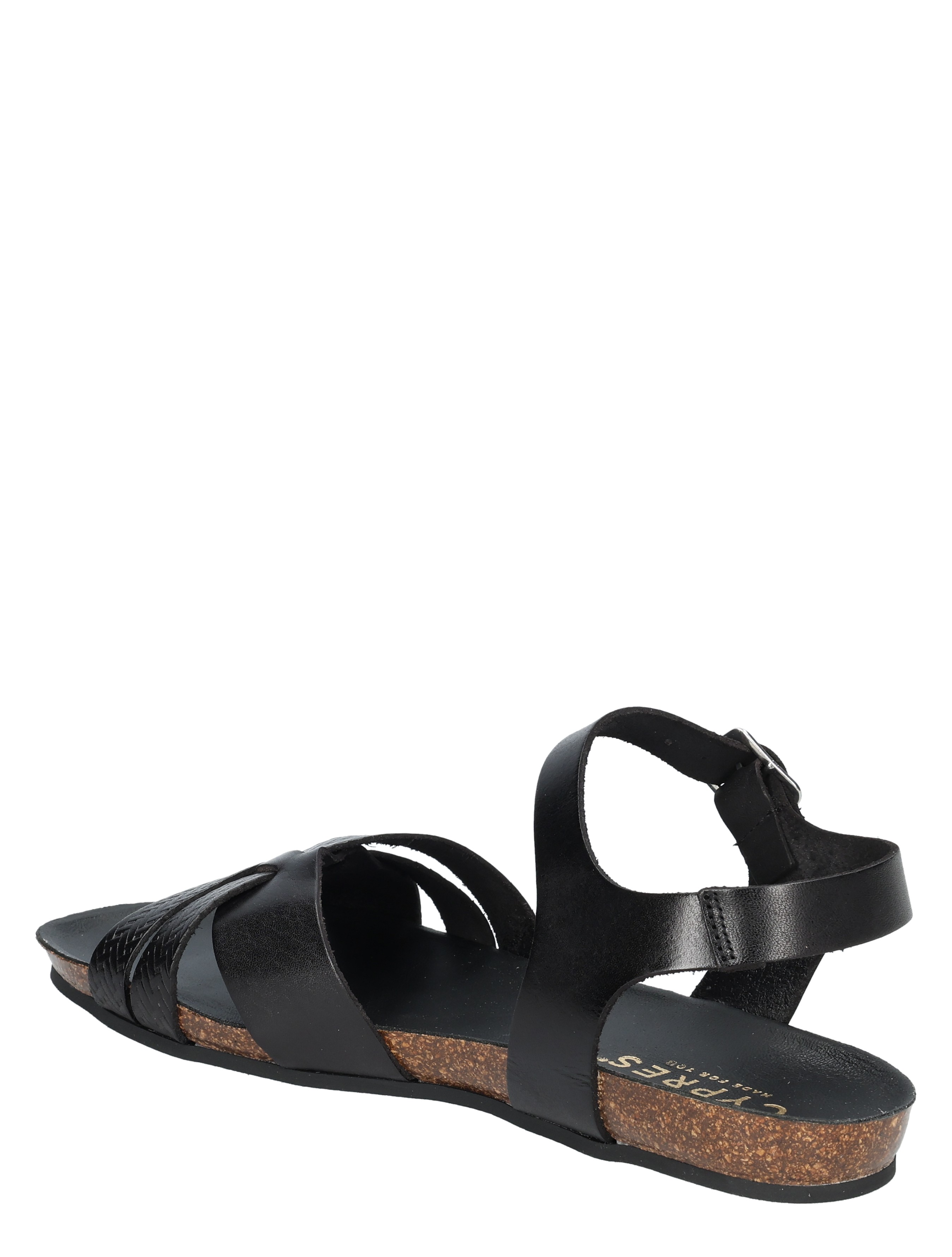 sandaal, zwarte sandaal, leer, strappy sandaal, casual sandaal