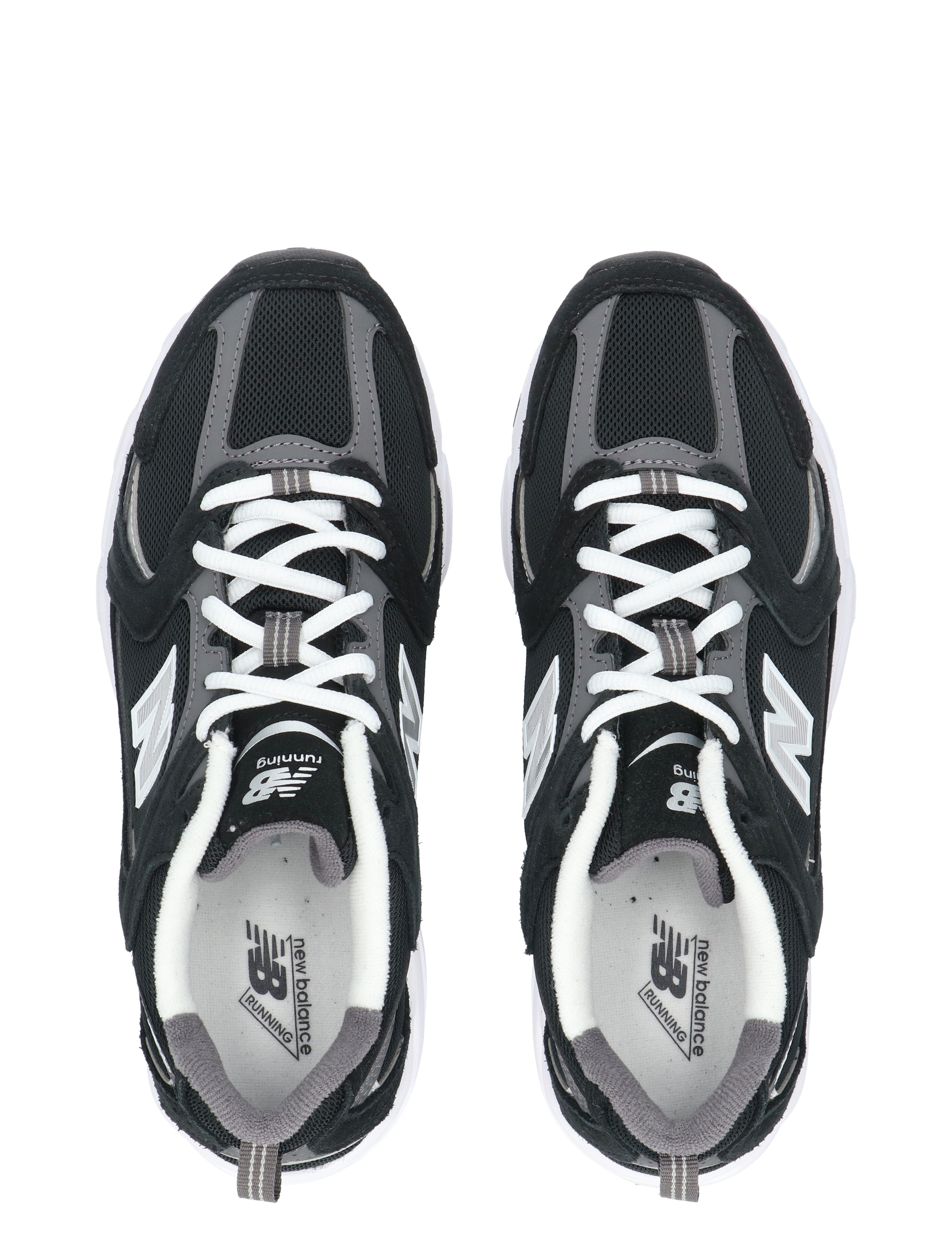 sneakers, neon, zwart, wit, mesh