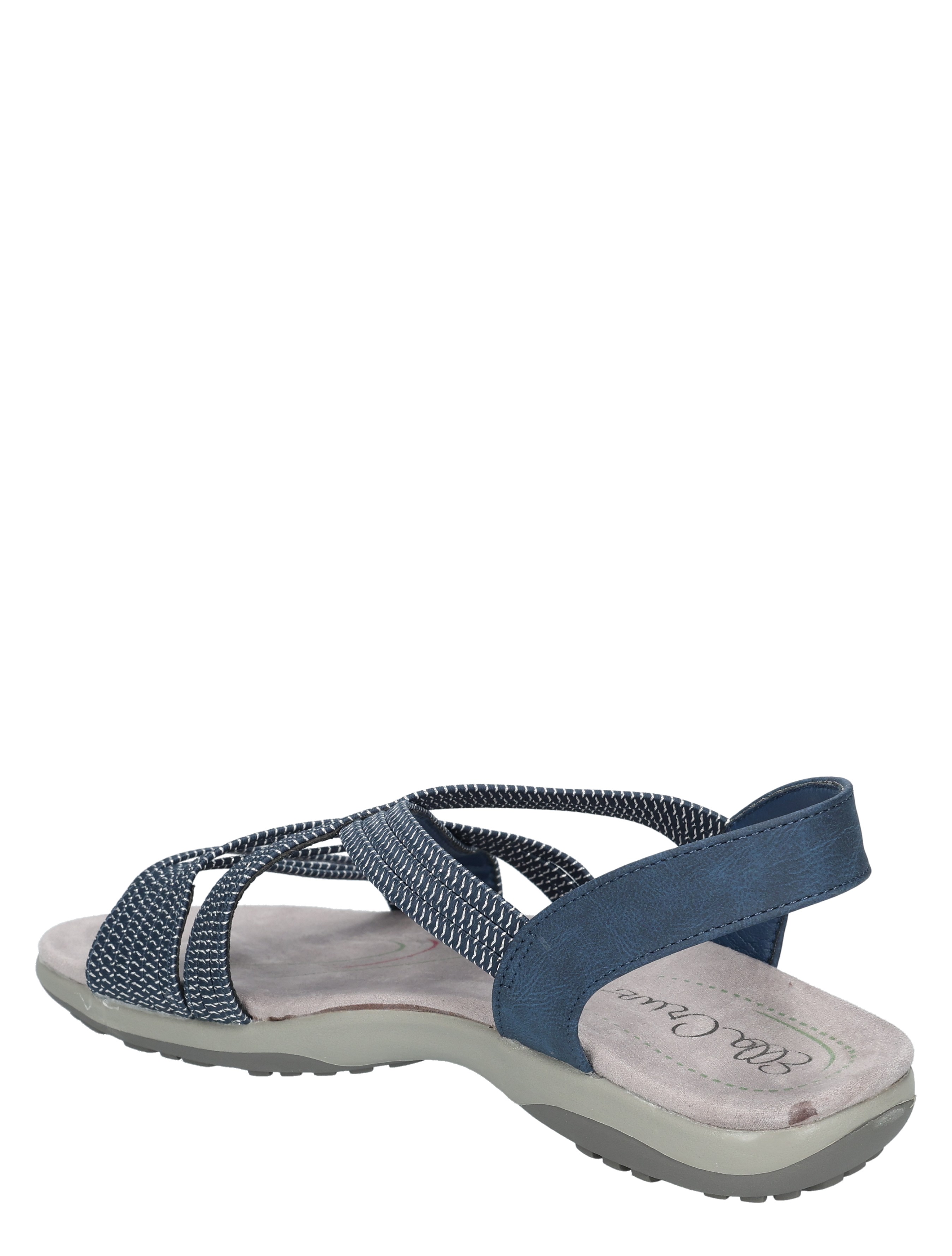 sandalen, dames, slippers, gevlochten band, blauw