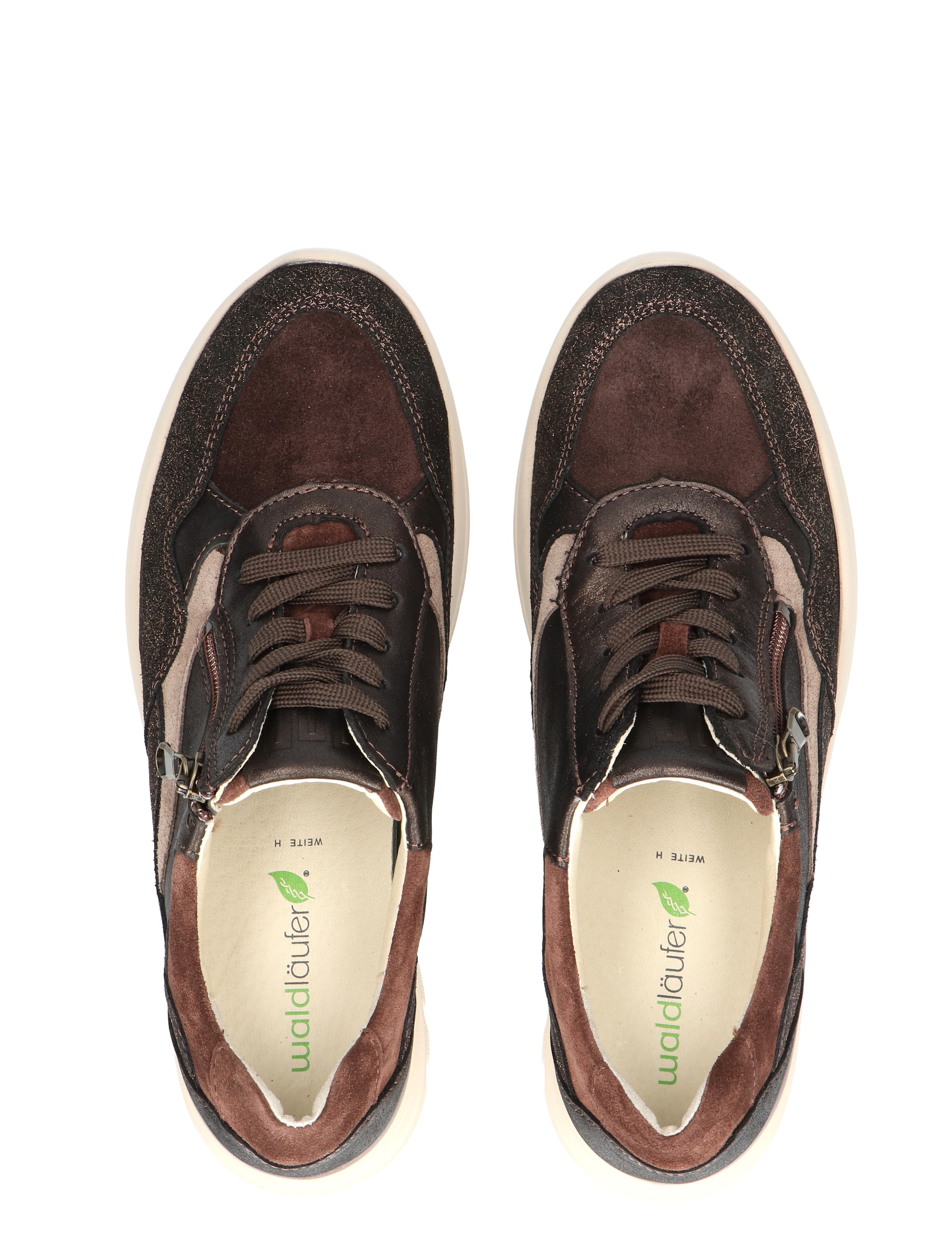 Waldlaufer - 927003 600 355 Brown H-Wijdte - Dames - Veterschoenen - Casual Veterschoenen - 48867_22_7