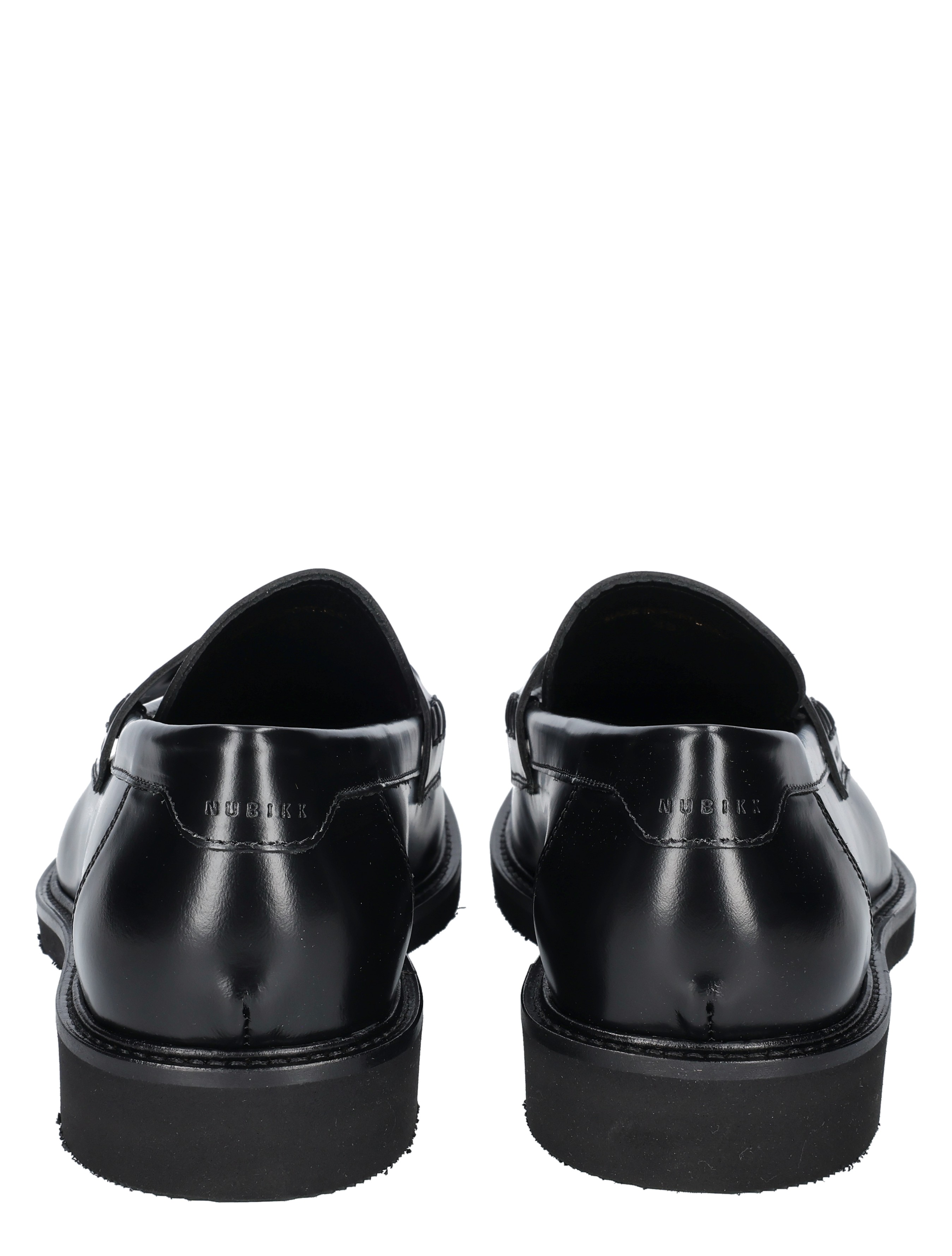 dress shoes, black, leather, loafer, solid