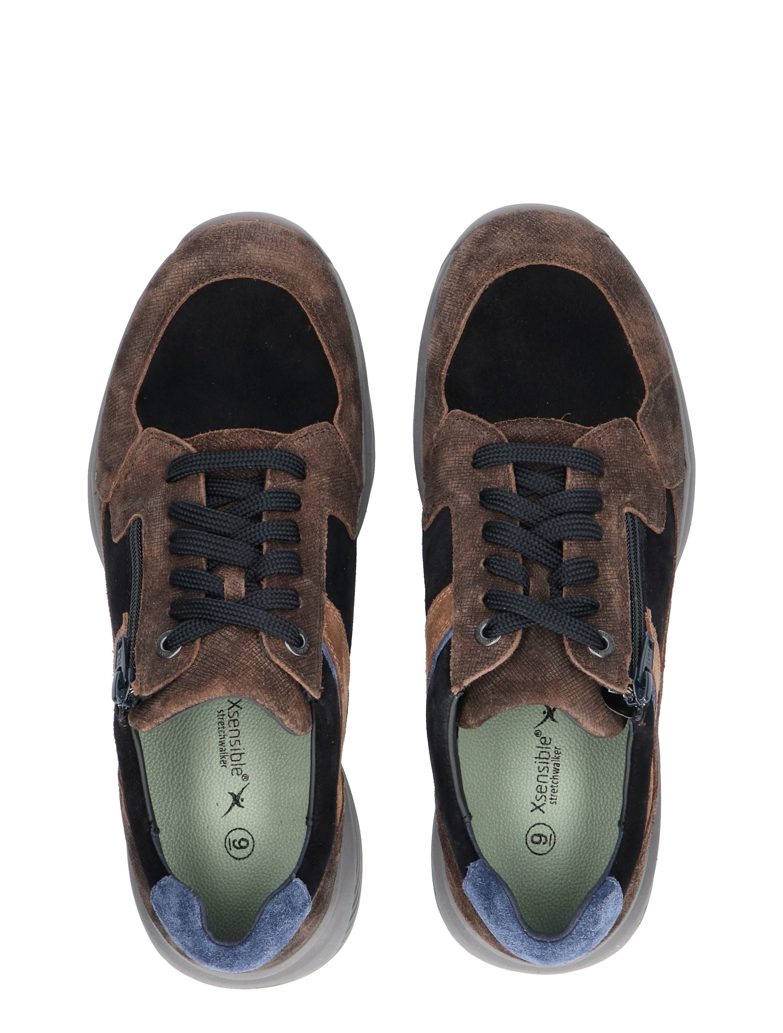 Xsensible - 30088.2 352 Brown Combi - Heren - Veterschoenen - Casual Veterschoenen - 45806_22_7
