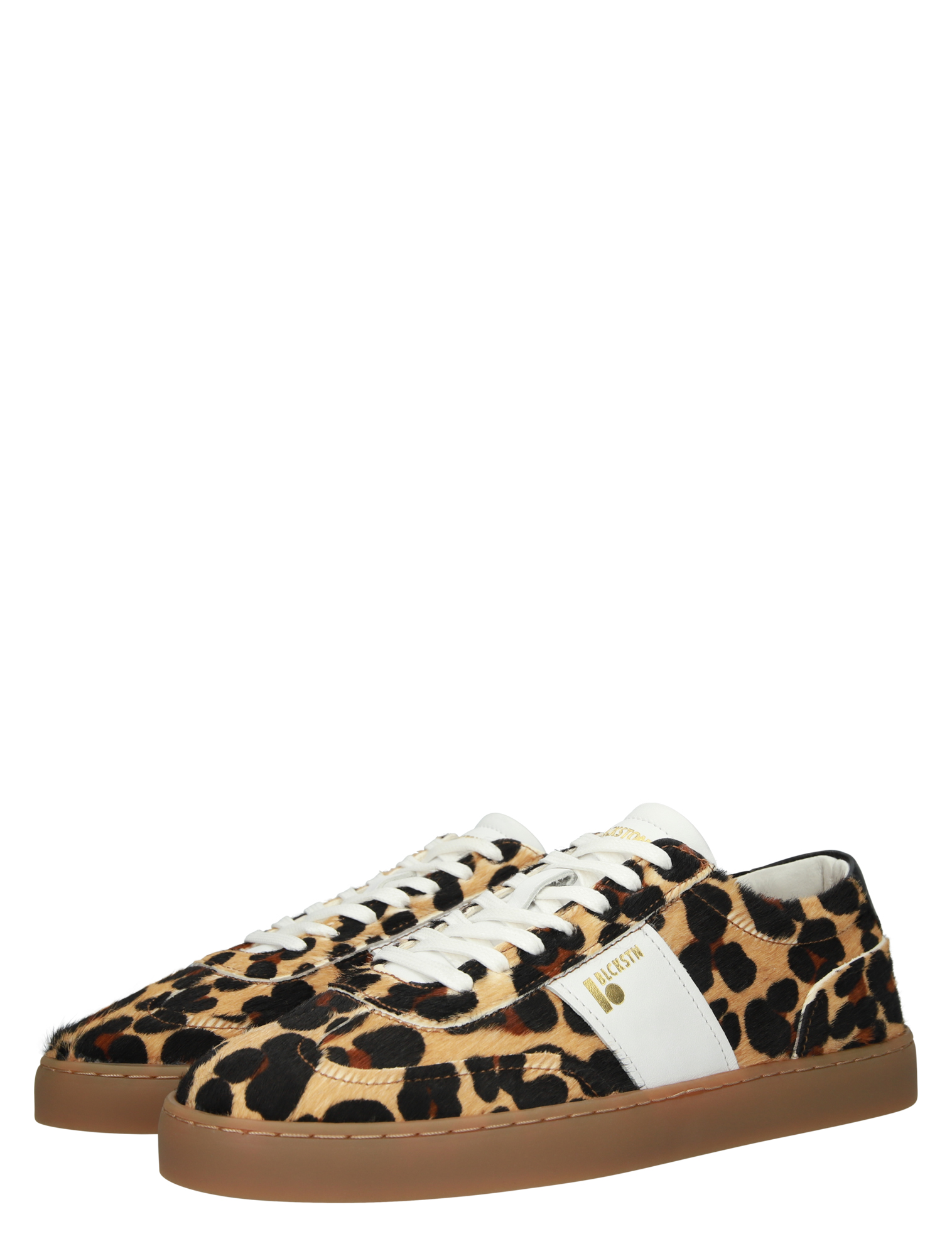 leopard, sneakers, lederen patroon, witte band, grove zolen