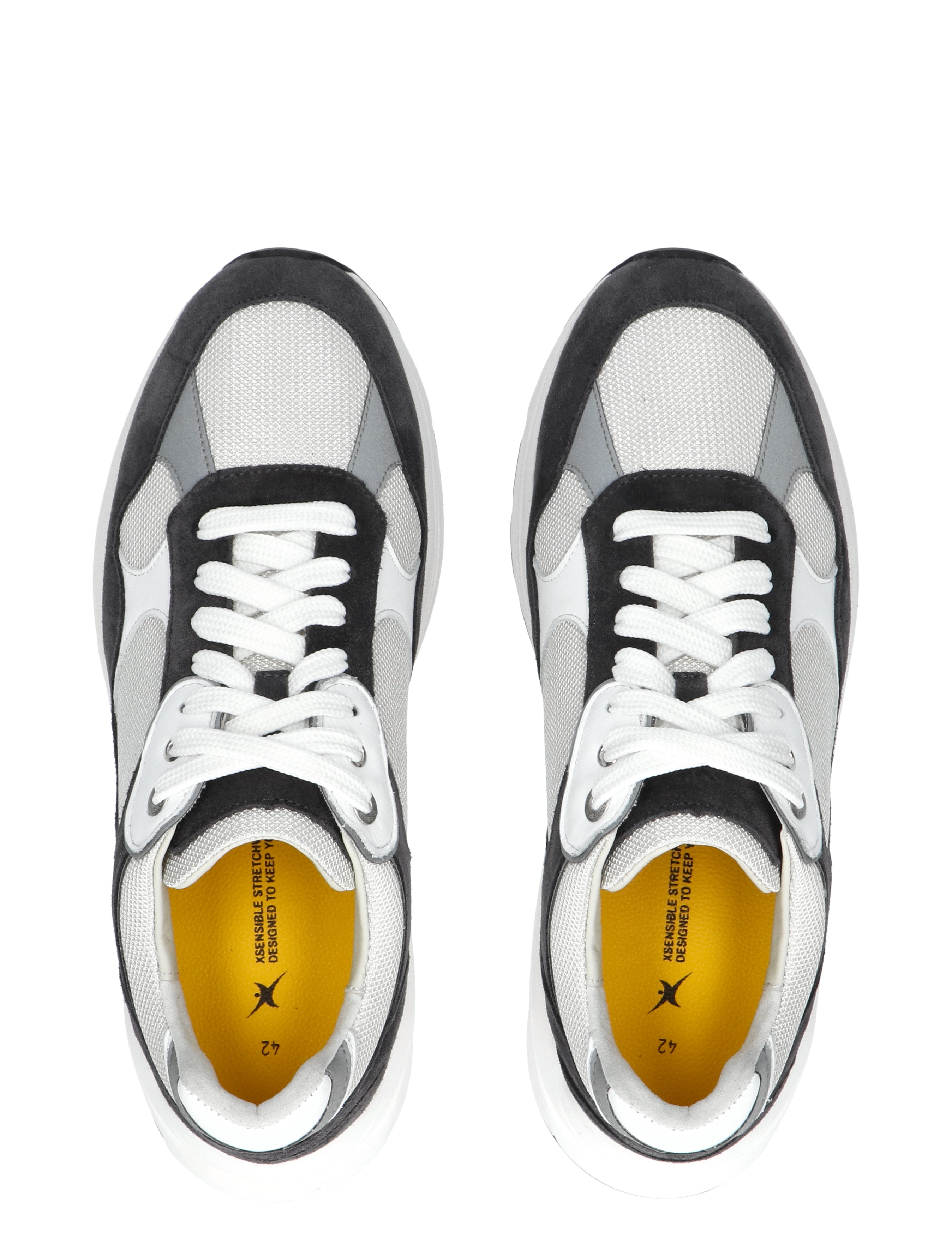 Xsensible - 33203.5 Helix 255 Denim Combi H-Wijdte - Heren - Lage Sneakers - Sneakers - 47523_37_7