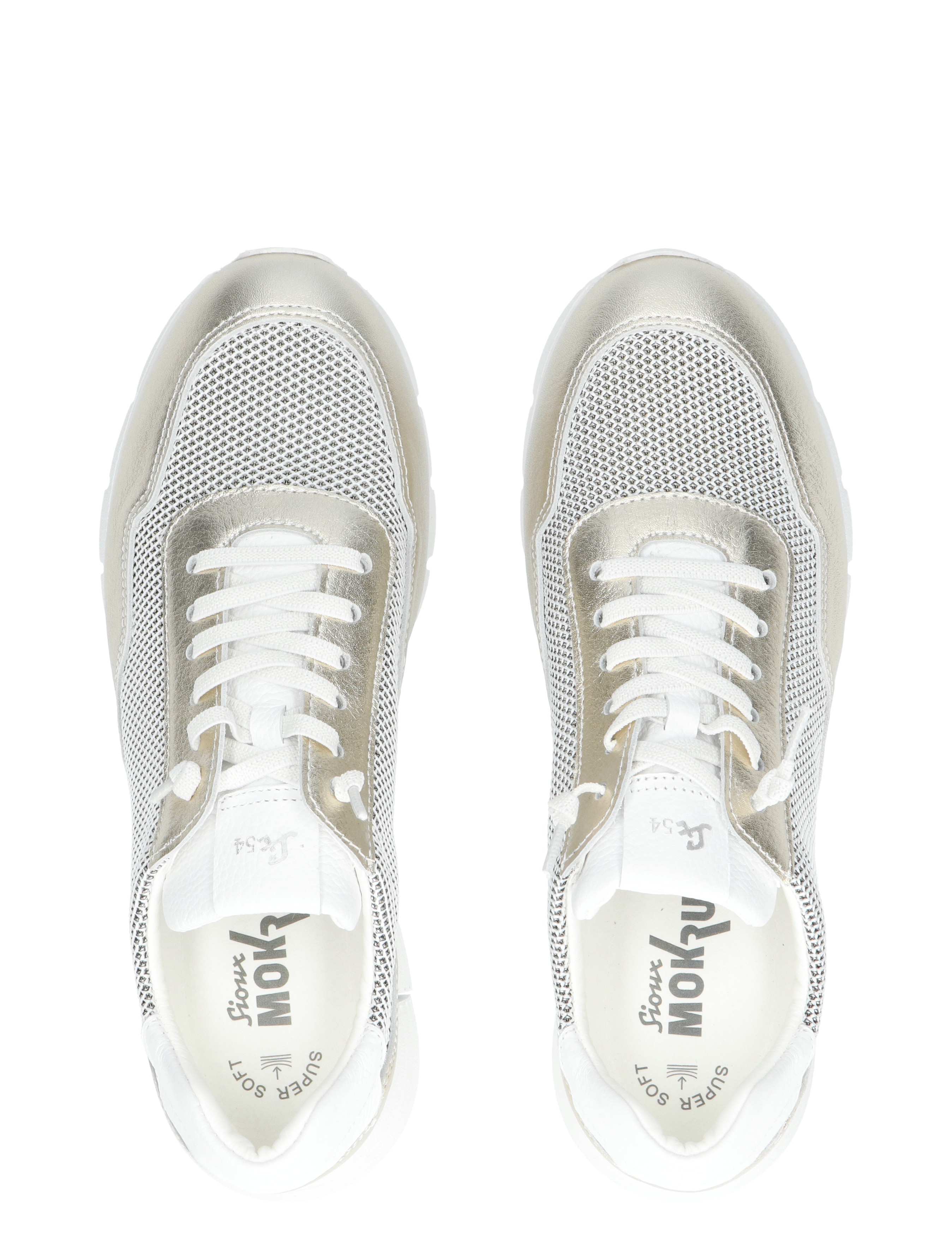 Sioux - Mokrunner-D Light Gold Light Grey G-Wijdte - Dames - Veterschoenen - Casual Veterschoenen - 47450_53_7