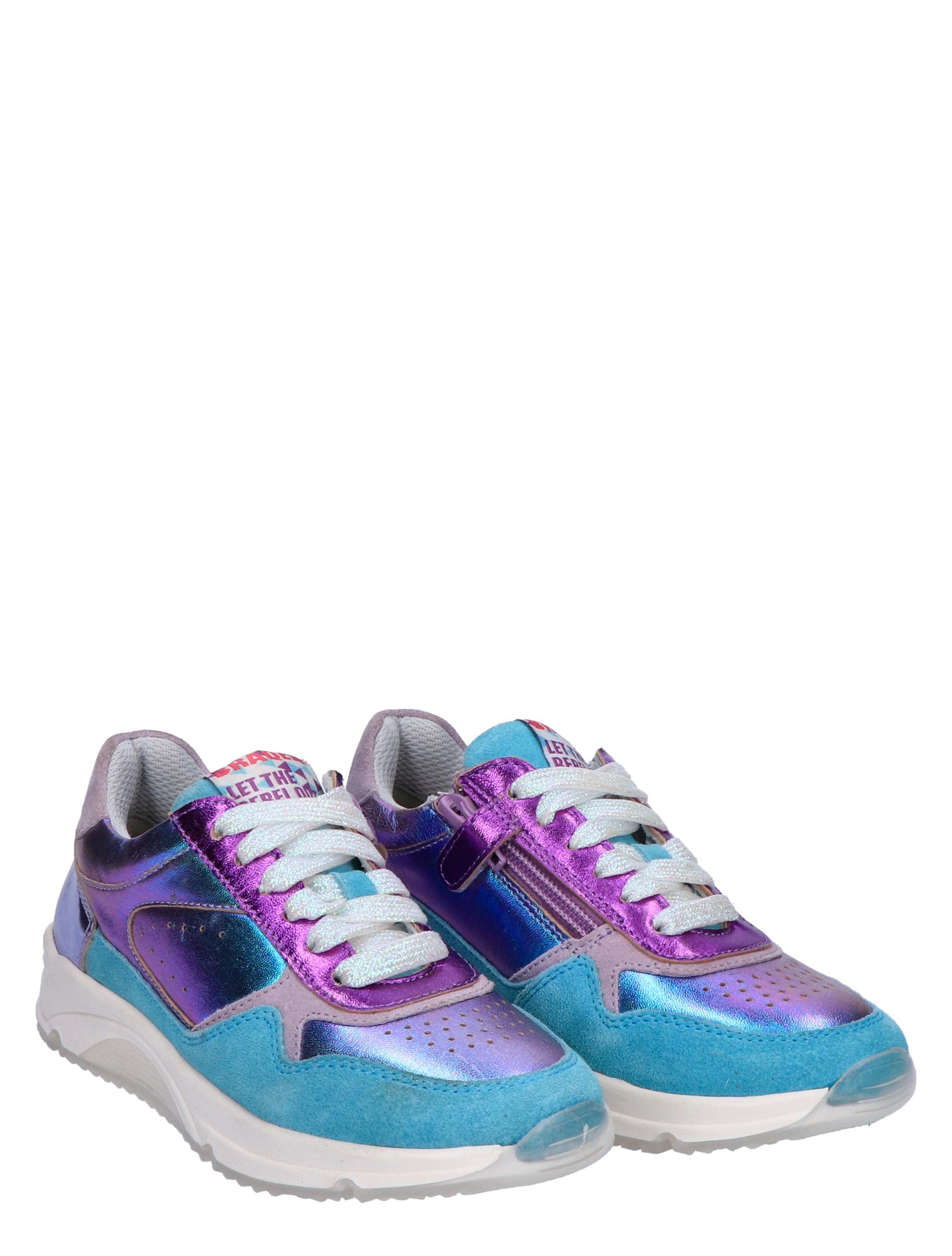Braqeez - Feedhra Flow 926 Turqoise - Meisjes - Lage Sneakers - Sneakers - 47137_59_6