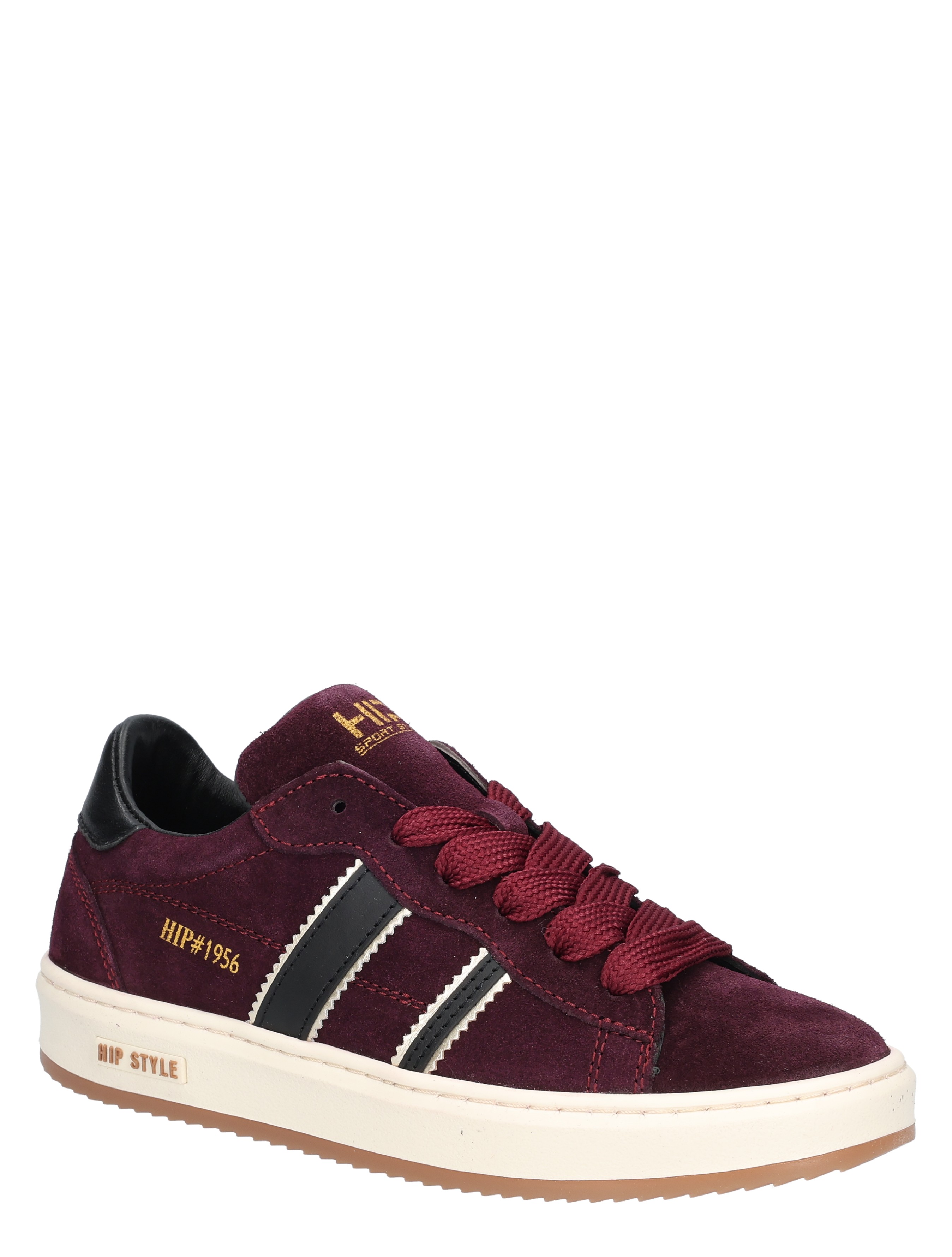 Hip - H1102 Bordeaux - Meisjes - Lage Sneakers - Sneakers - 49273_42_3