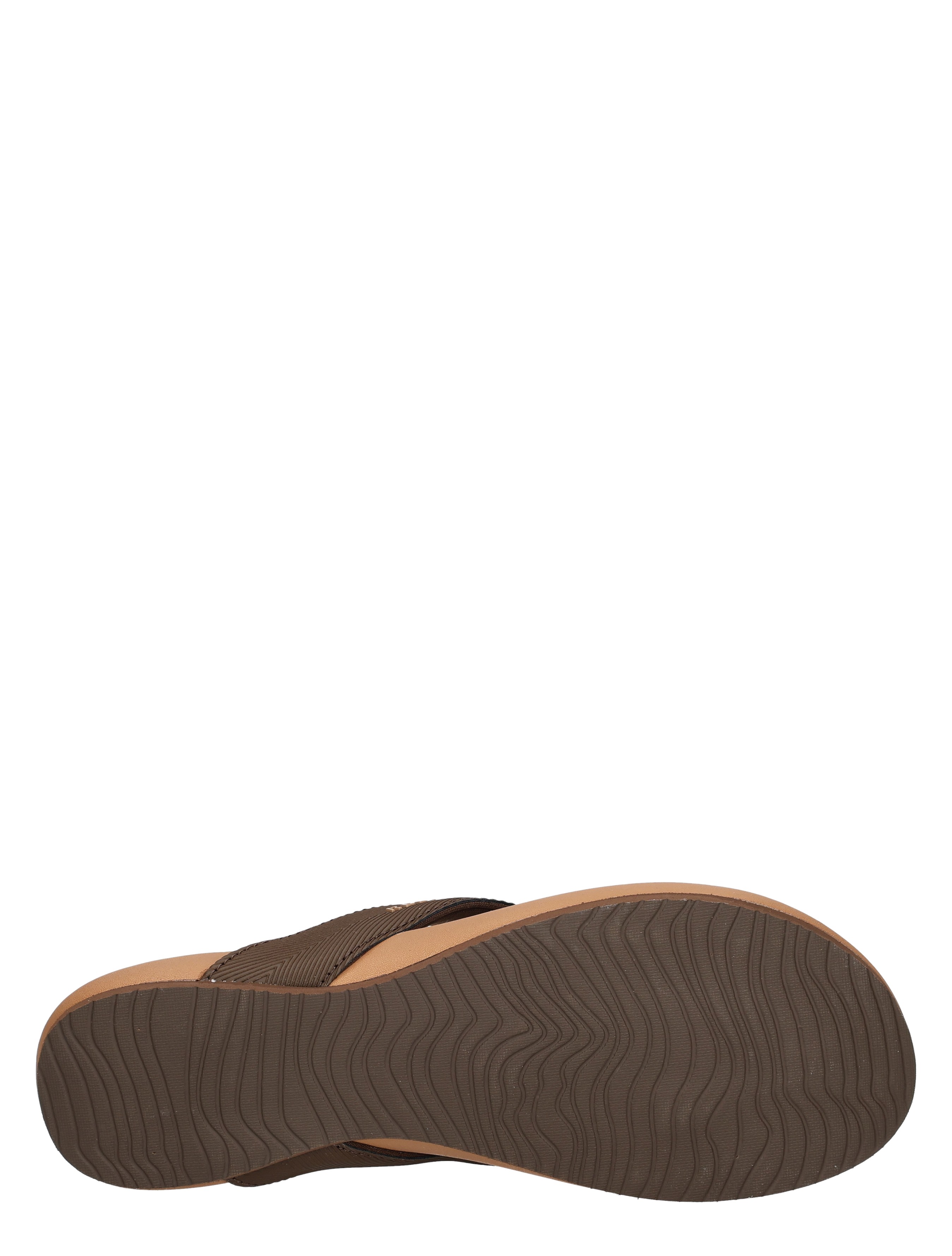 slipper, flip-flop, sandal, rubber sole, brown