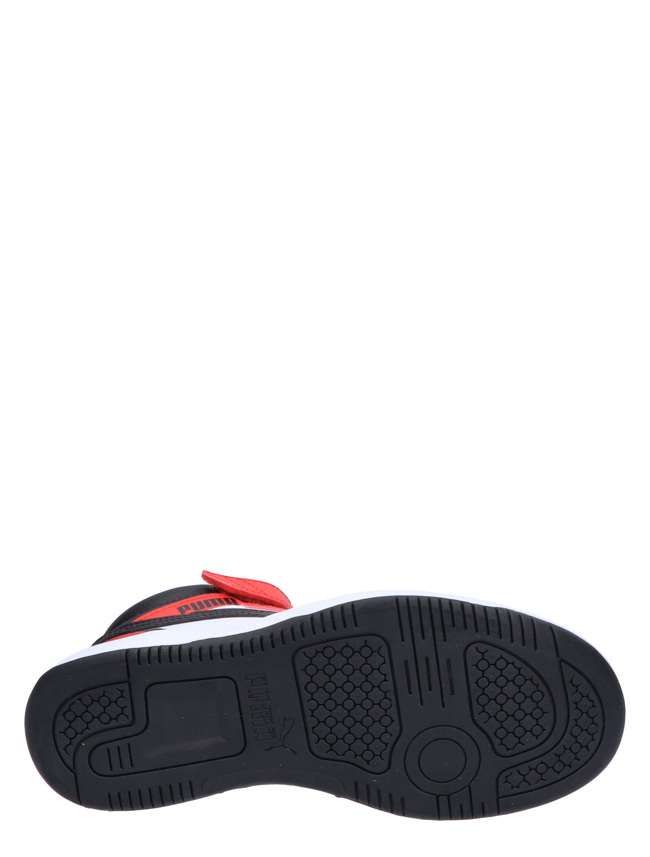 Rebound V6 Mid Basket Velcro White Black Red