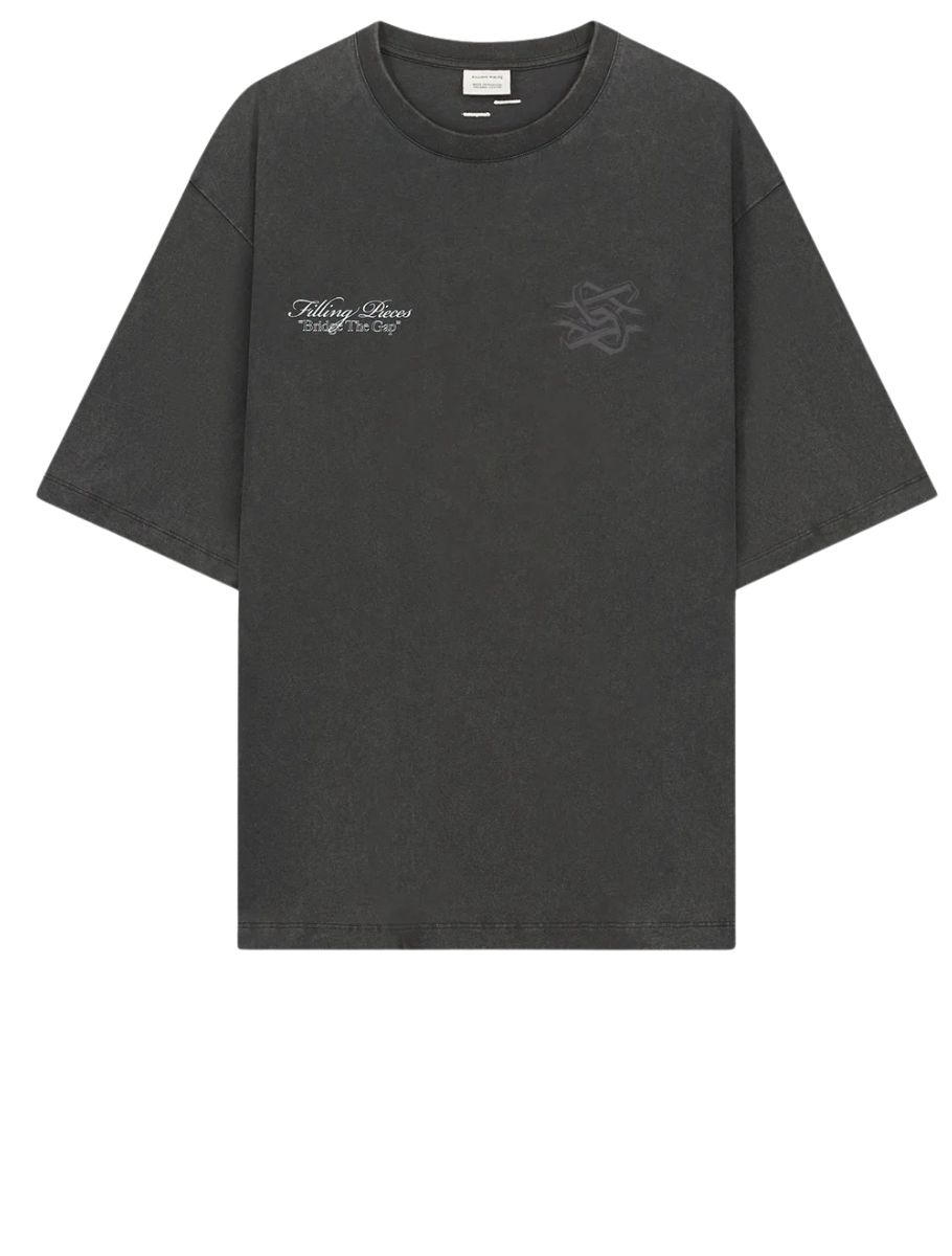 Filling Pieces - Boxy Bridge the Gap Vintage Black - Heren - T-Shirts & Polos - 51532_11_2