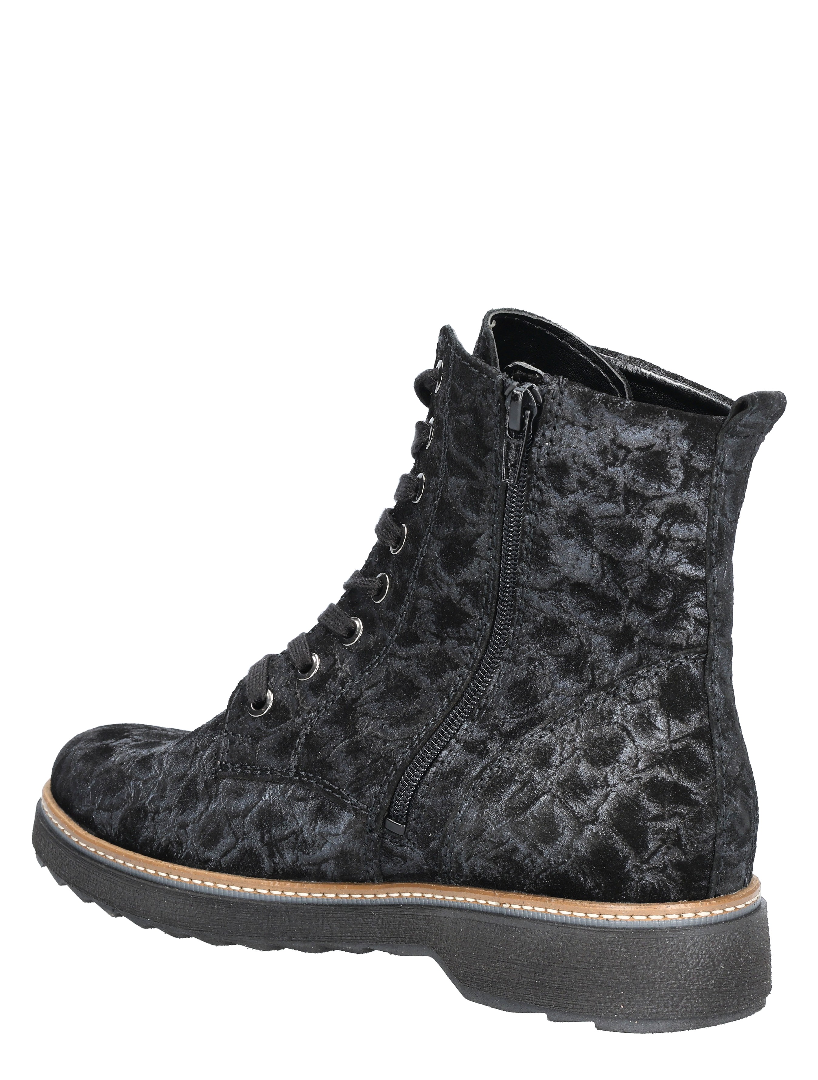 Waldlaufer - 683801 Black K-Wijdte - Dames - Boots - Veter Boots - 48872_11_4