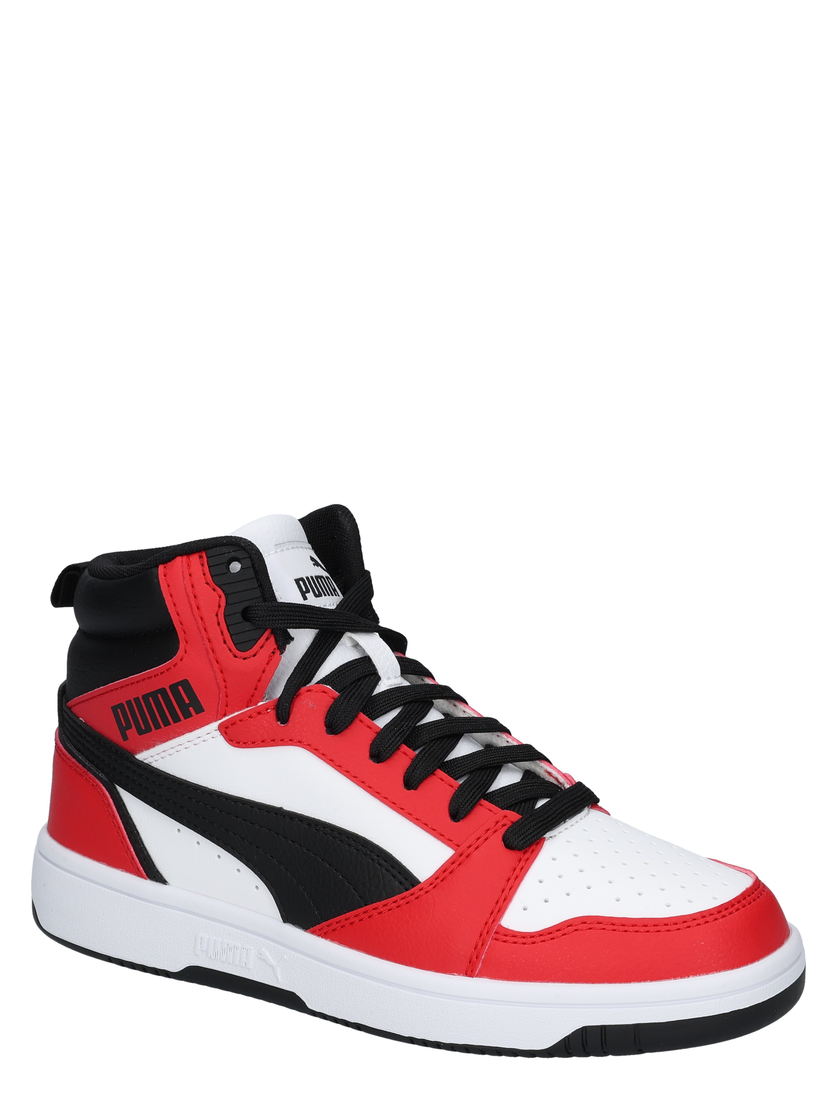 Puma - Rebound V6 Mid 393831 03 White Black For All - Jongens - Sneakers - Lage Sneakers - 49713_84_3