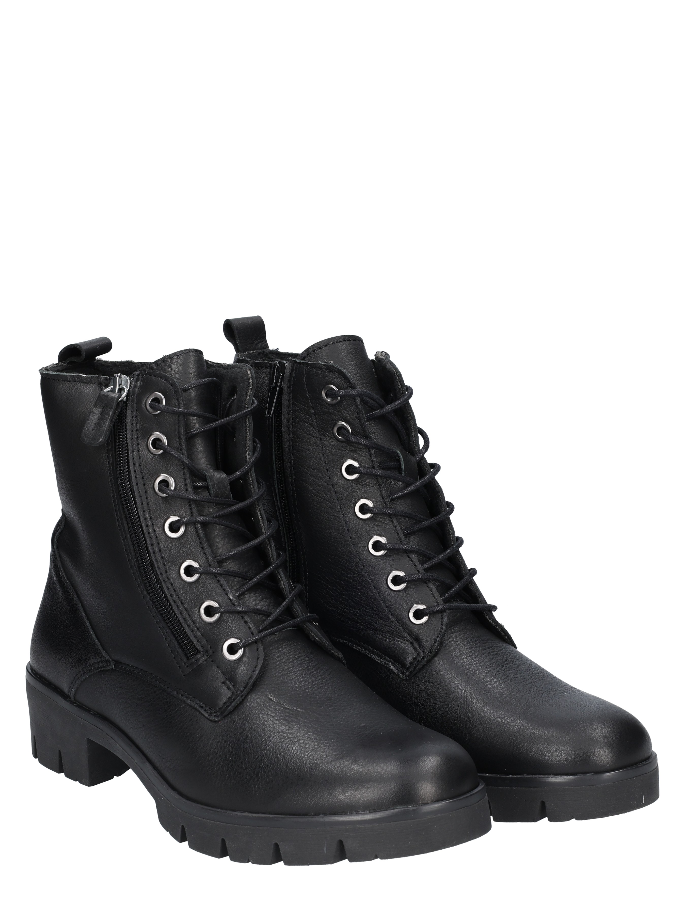 Laarzen, Laarzen met veter, Zwart, Boots, Stijlvol
