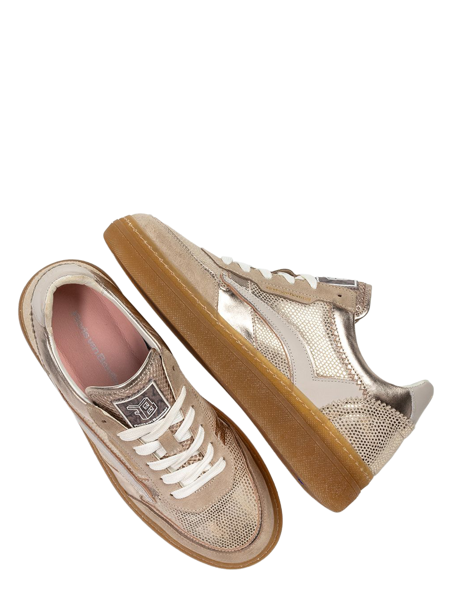 sneakers, patent, mesh, gum sole, taupe