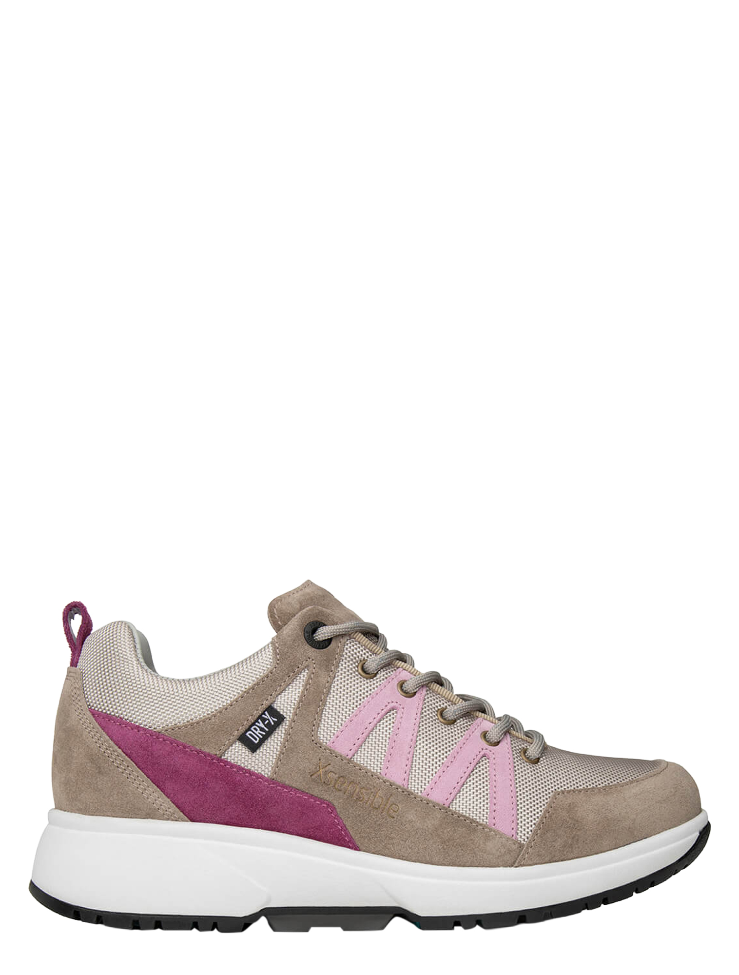 Xsensible - 40208.5 530 Taupe CombI H-Wijdte - Dames - Veterschoenen - Casual Veterschoenen - 51635_77_1