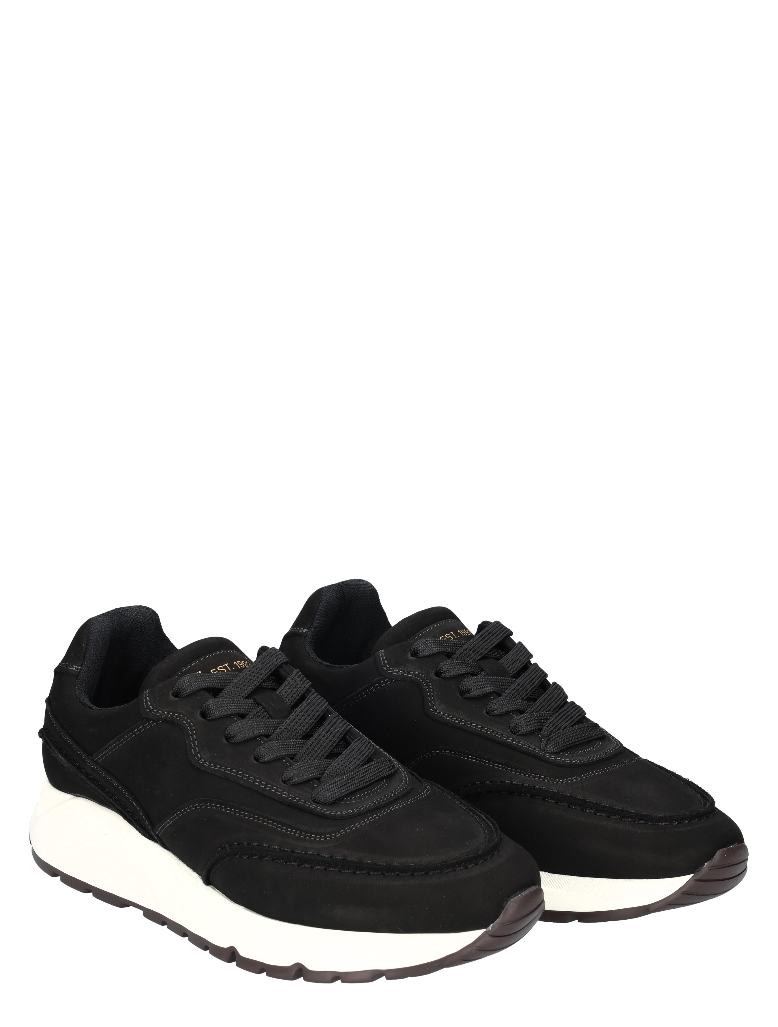 sneakers, zwart, mesh, zool, casual