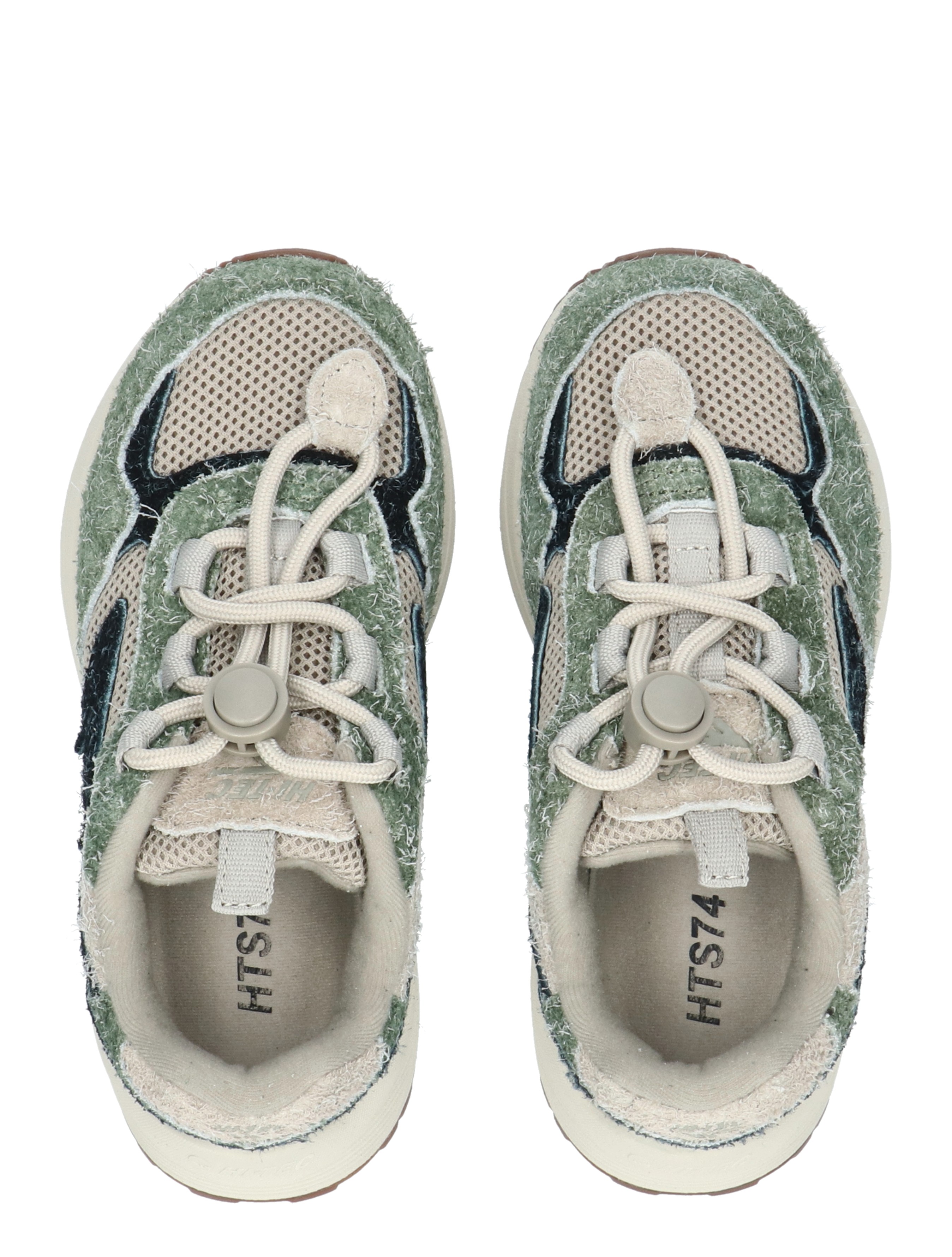 sneakers, loopschoenen, mesh, suede, groen