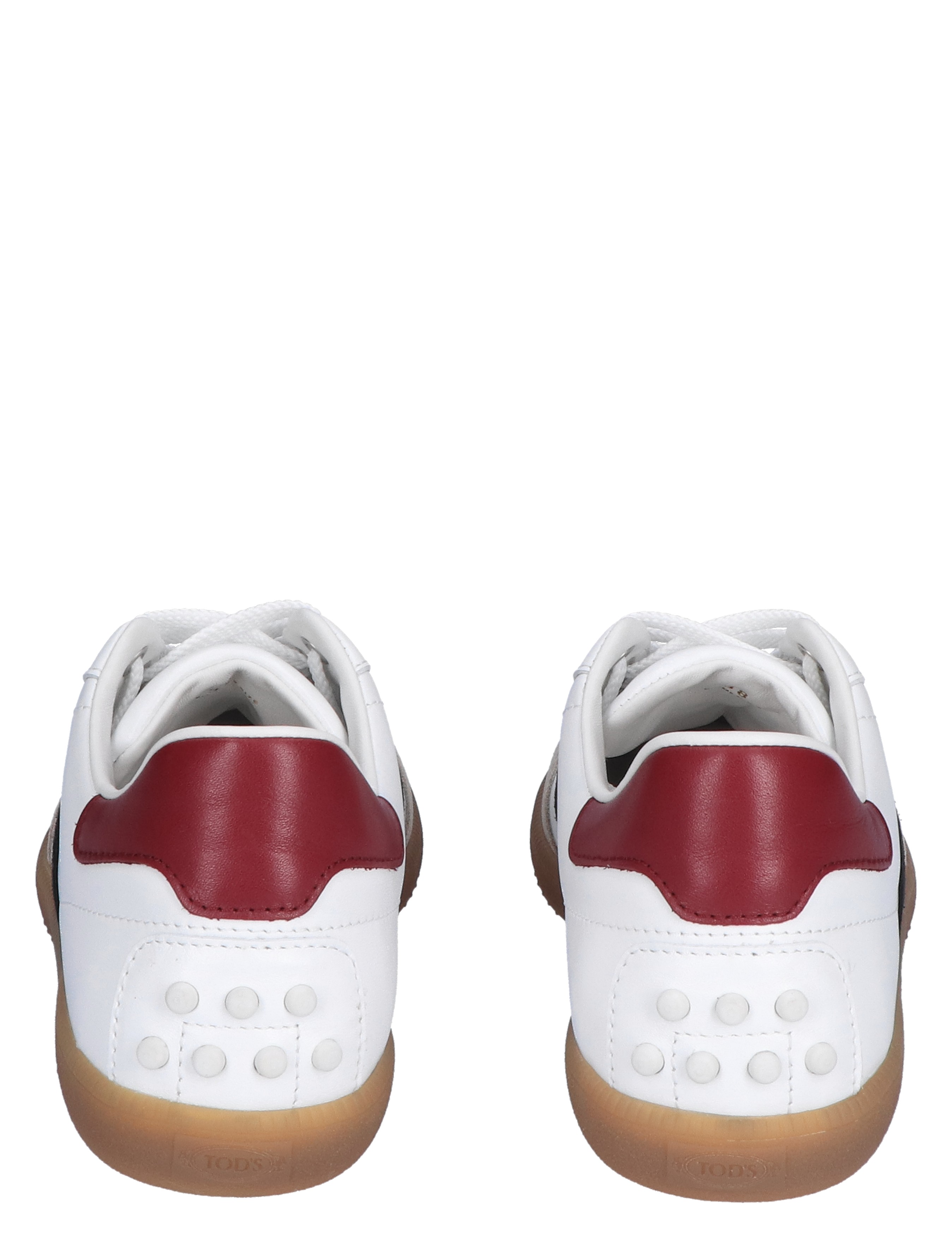 Tods - Tabs Sneakers in Leather YYF8 White Black - Sneakers - Dames - Lage Sneakers - 47388_81_6