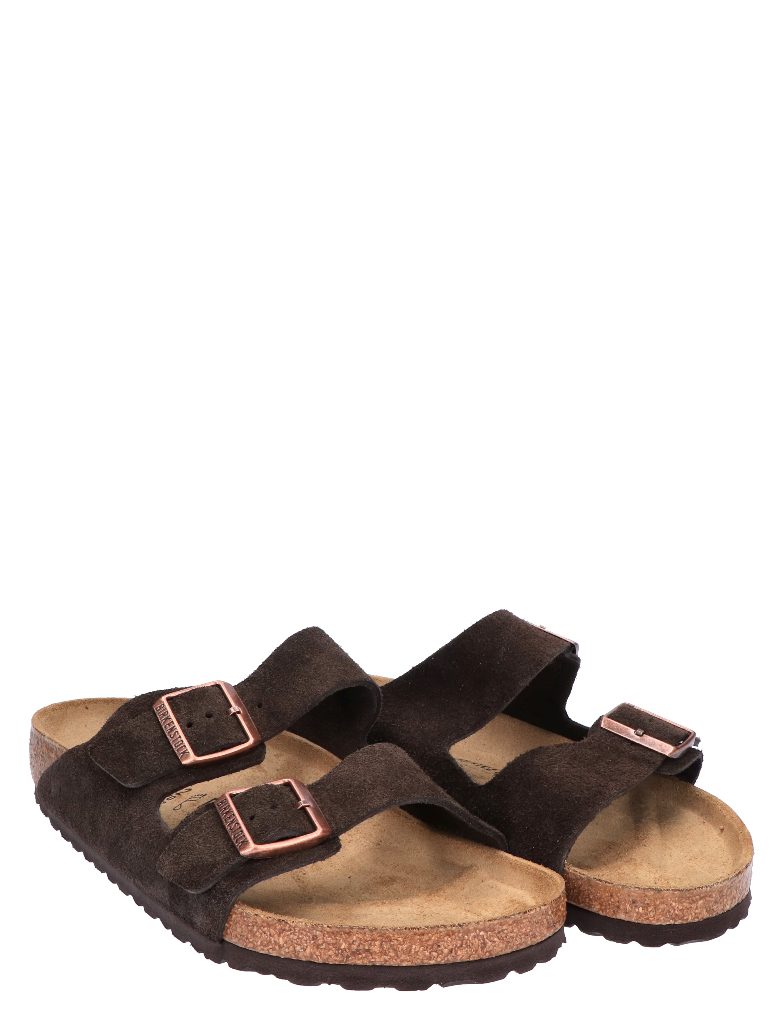 Birkenstock - Arizona-6 Mocha Suede Regular - Heren - Slippers - 47022_22_5