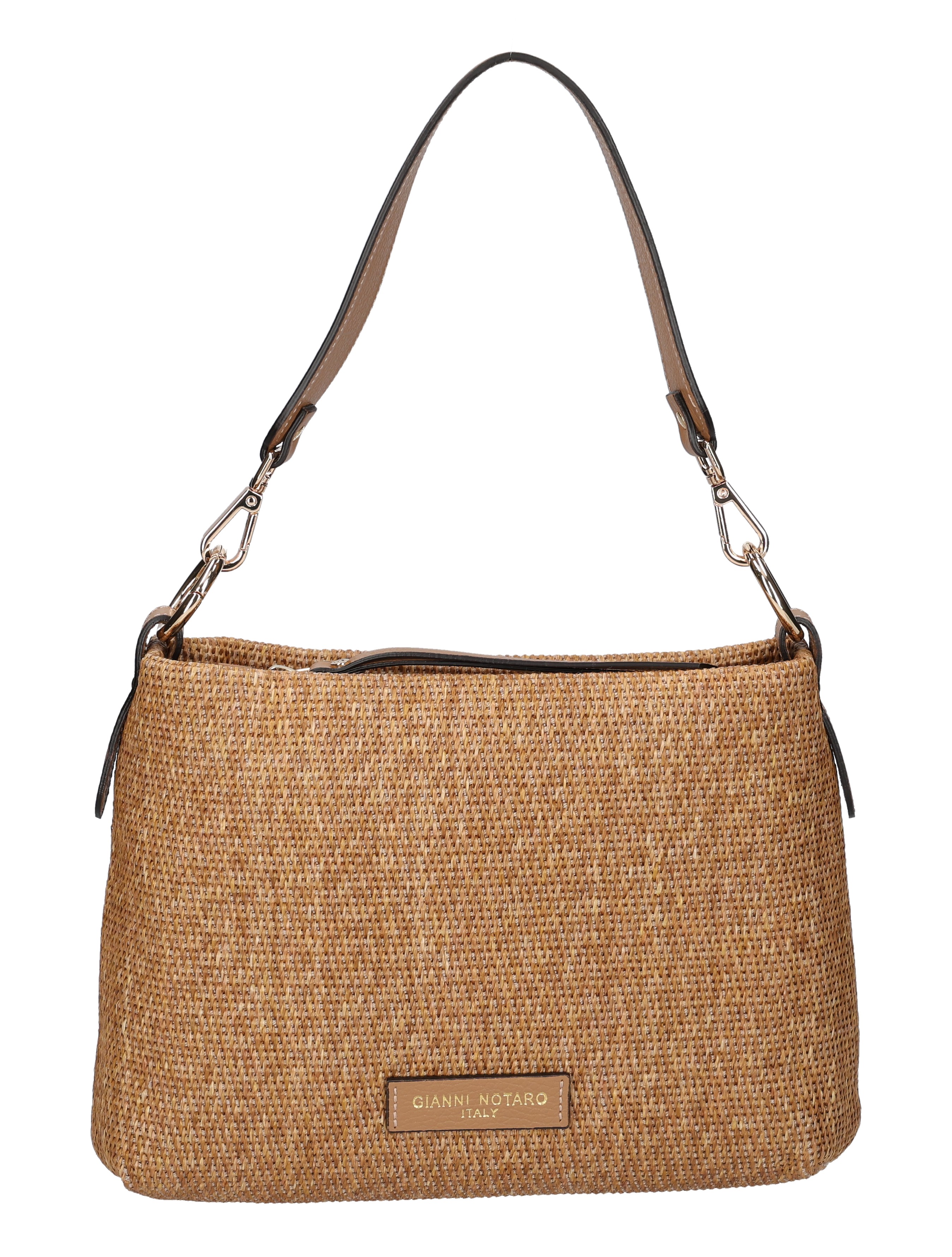 Carol J - 285 Paglia Dollaro Cuoio Camel - Dames - Schoudertassen - 50700_20_1