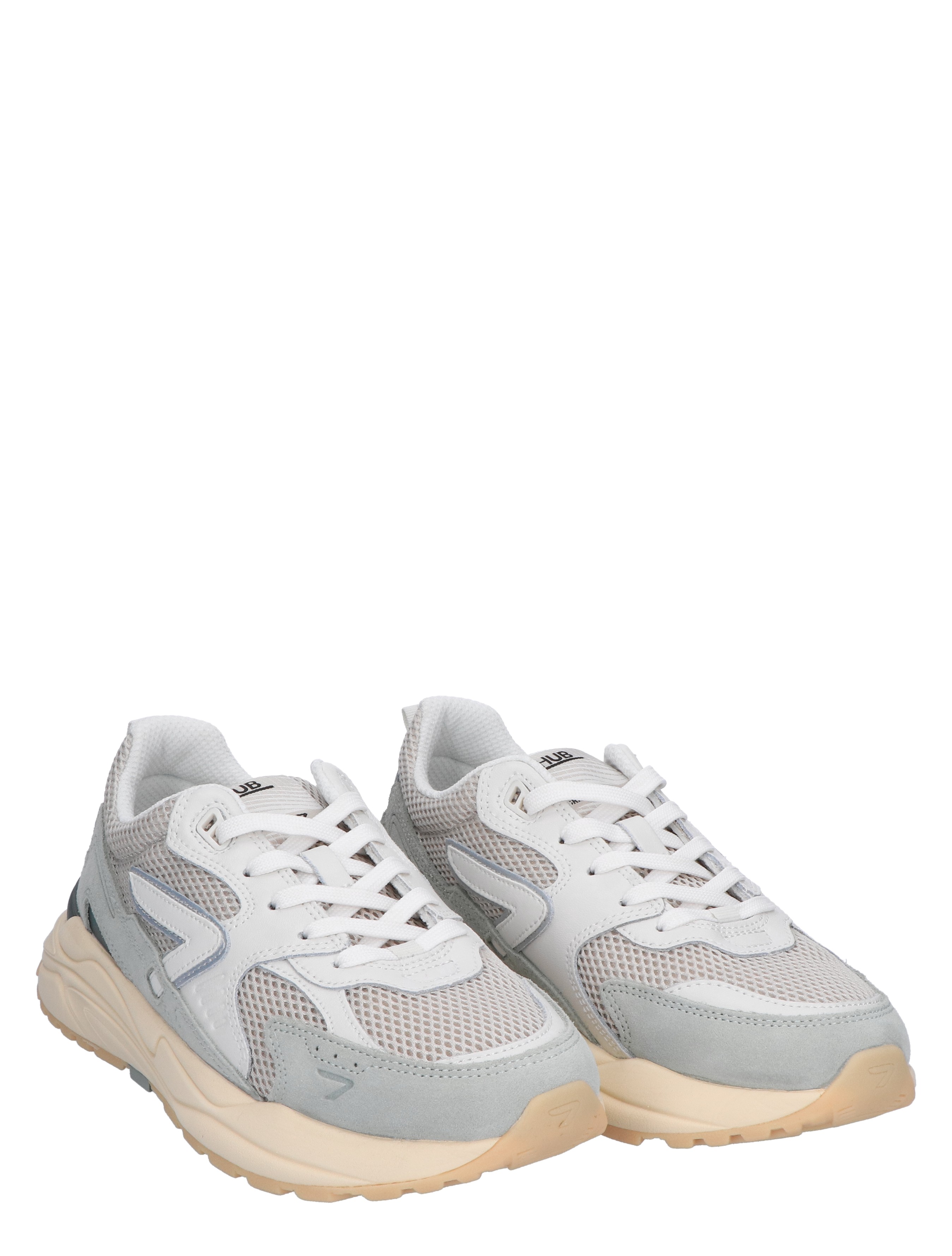 Hub Footwear - Grid Women Ivory Milky Green - Sneakers - Dames - Lage Sneakers - 46788_86_5