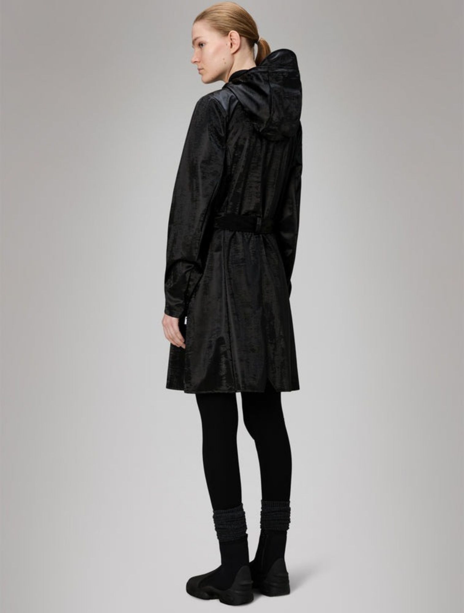 Rains - Curve Long Jacket 131 Coal Black - Dames - Jassen en Jacks - 48326_01_3