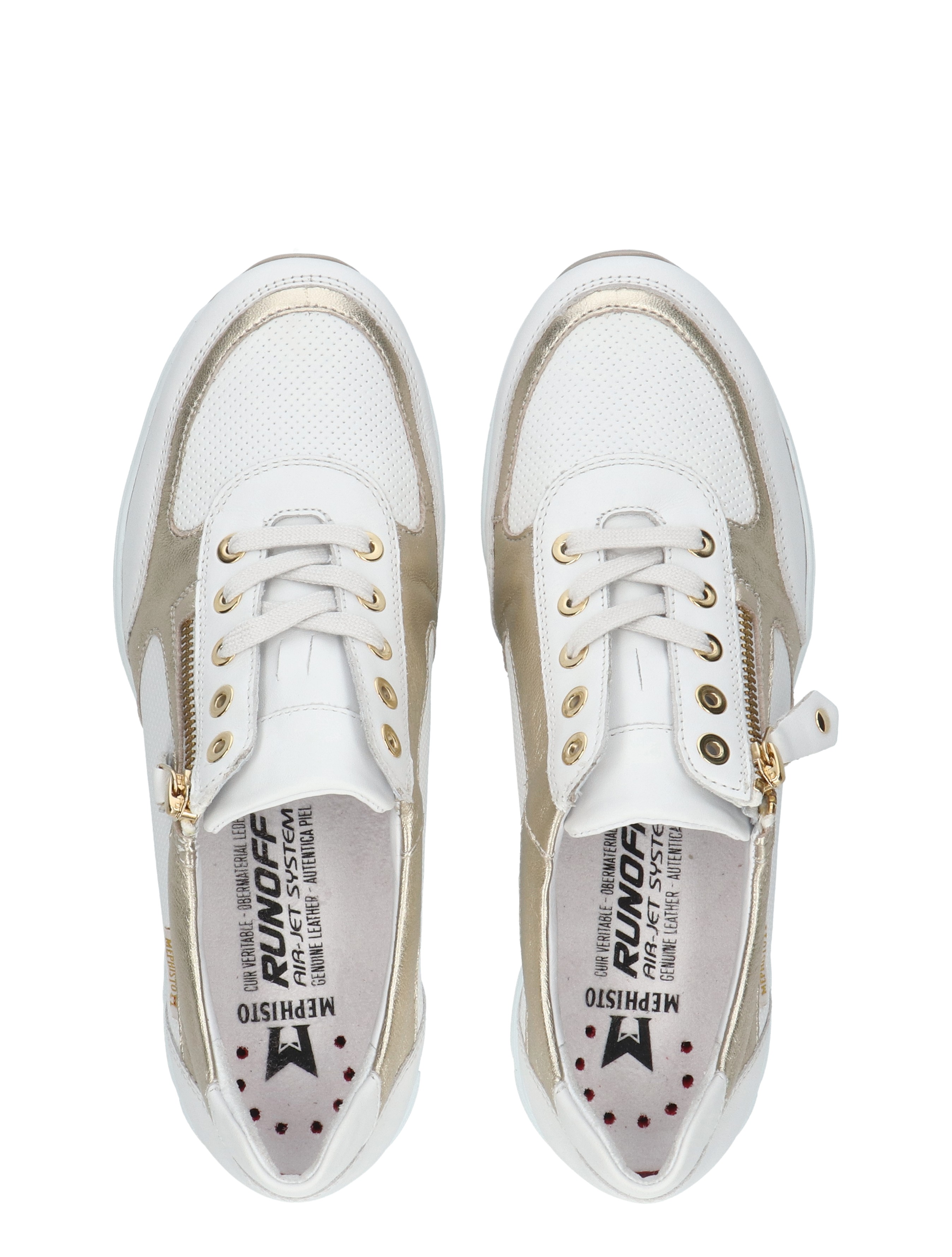 Mephisto - Ylona 1230 White - Dames - Veterschoenen - Casual Veterschoenen - 51010_88_7