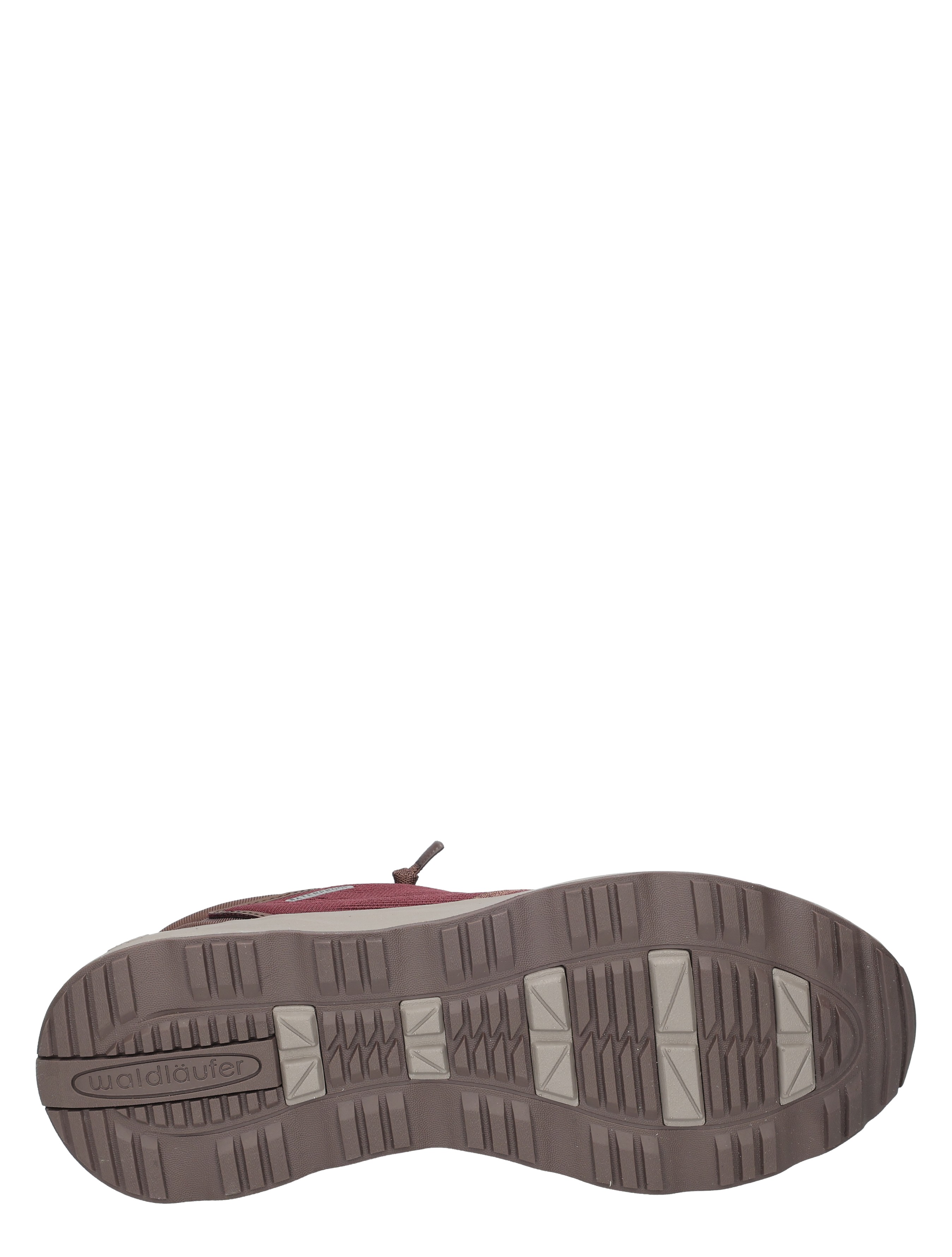 sneaker, donkerbruin, rubberzool, vlechtpatroon?, antislipzool