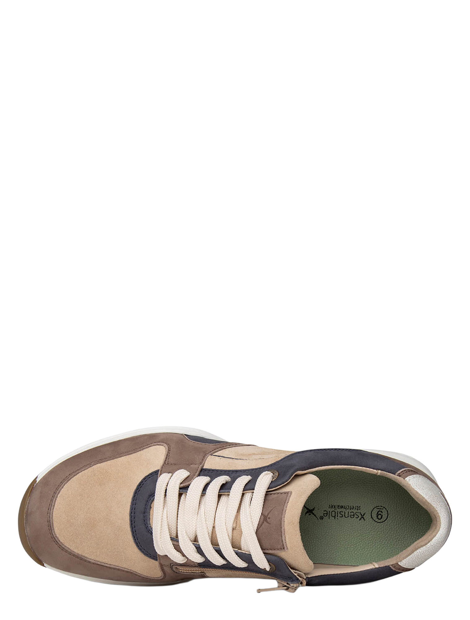 Xsensible - 32502.2  Dark Taupe Combi H-Wijdte - Heren - Veterschoenen - Casual Veterschoenen - 51663_22_4