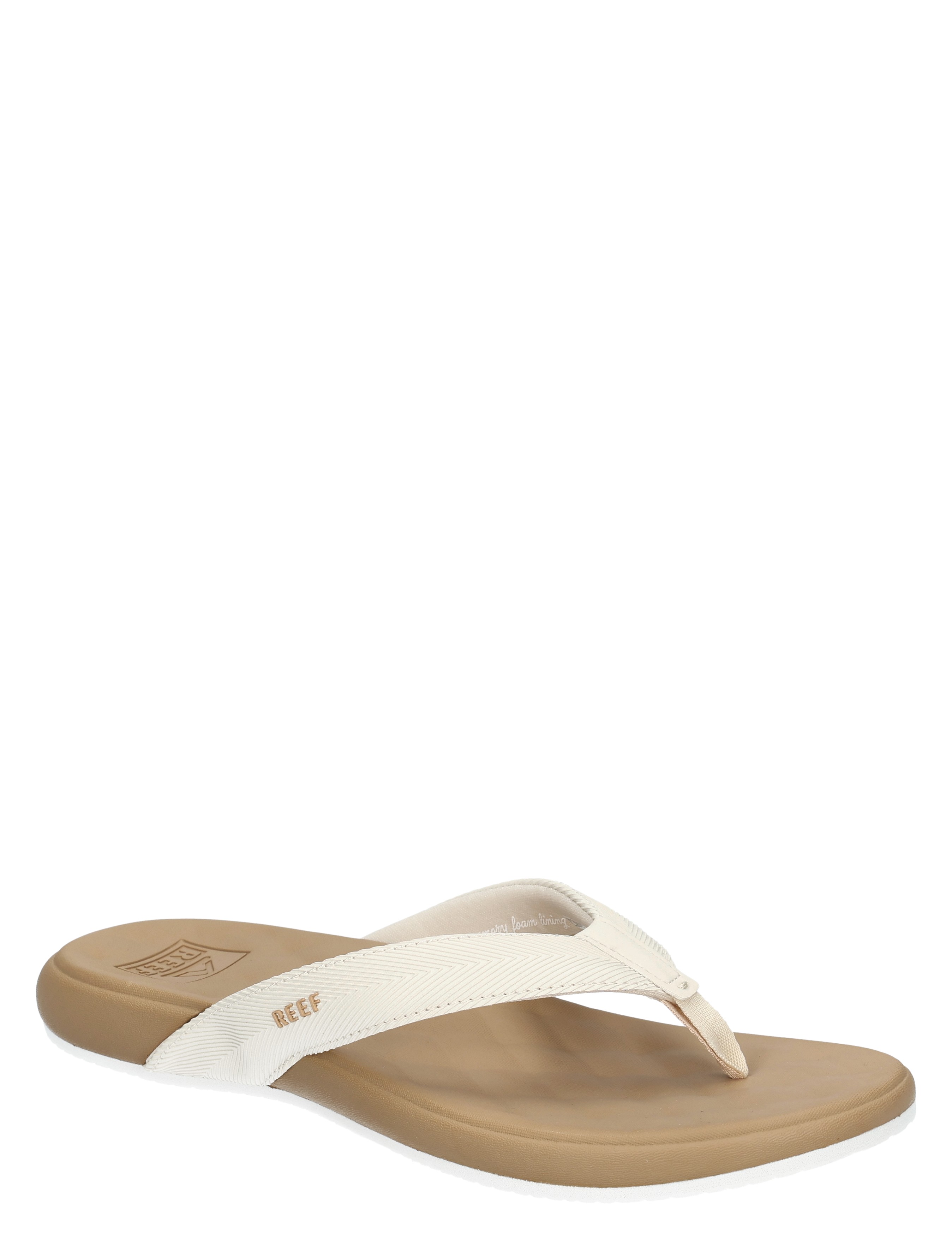 flip-flop, thong, beige, foam, synthetic