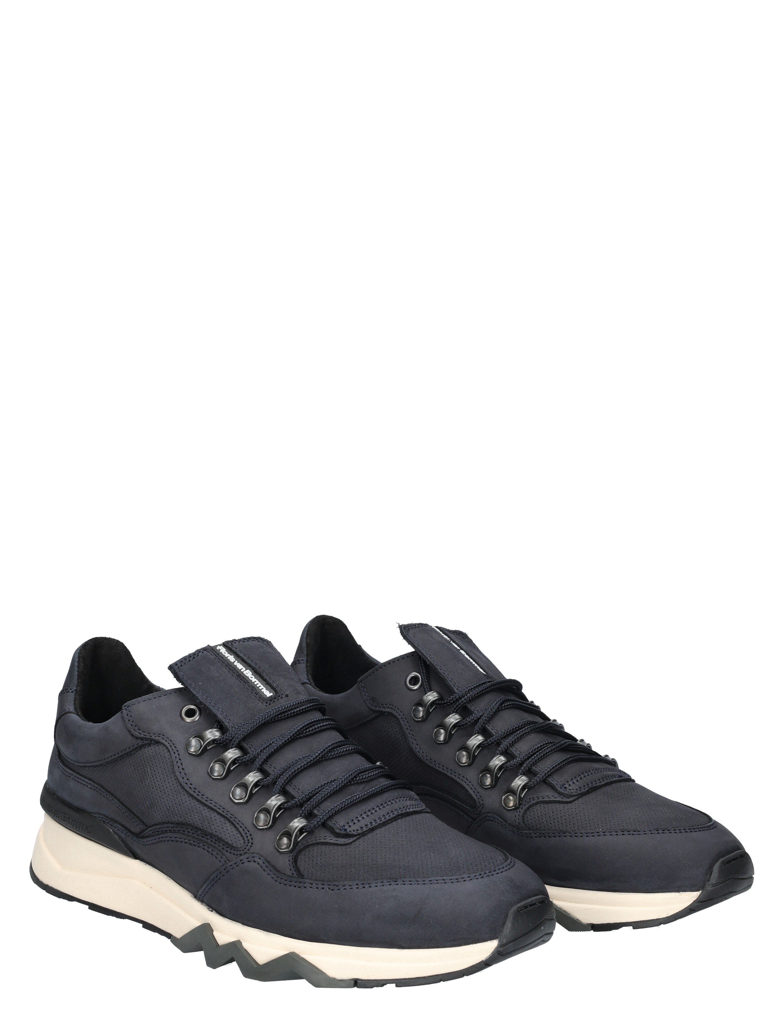 sneaker, donkerblauw, lila, elastische veters, gevoerd