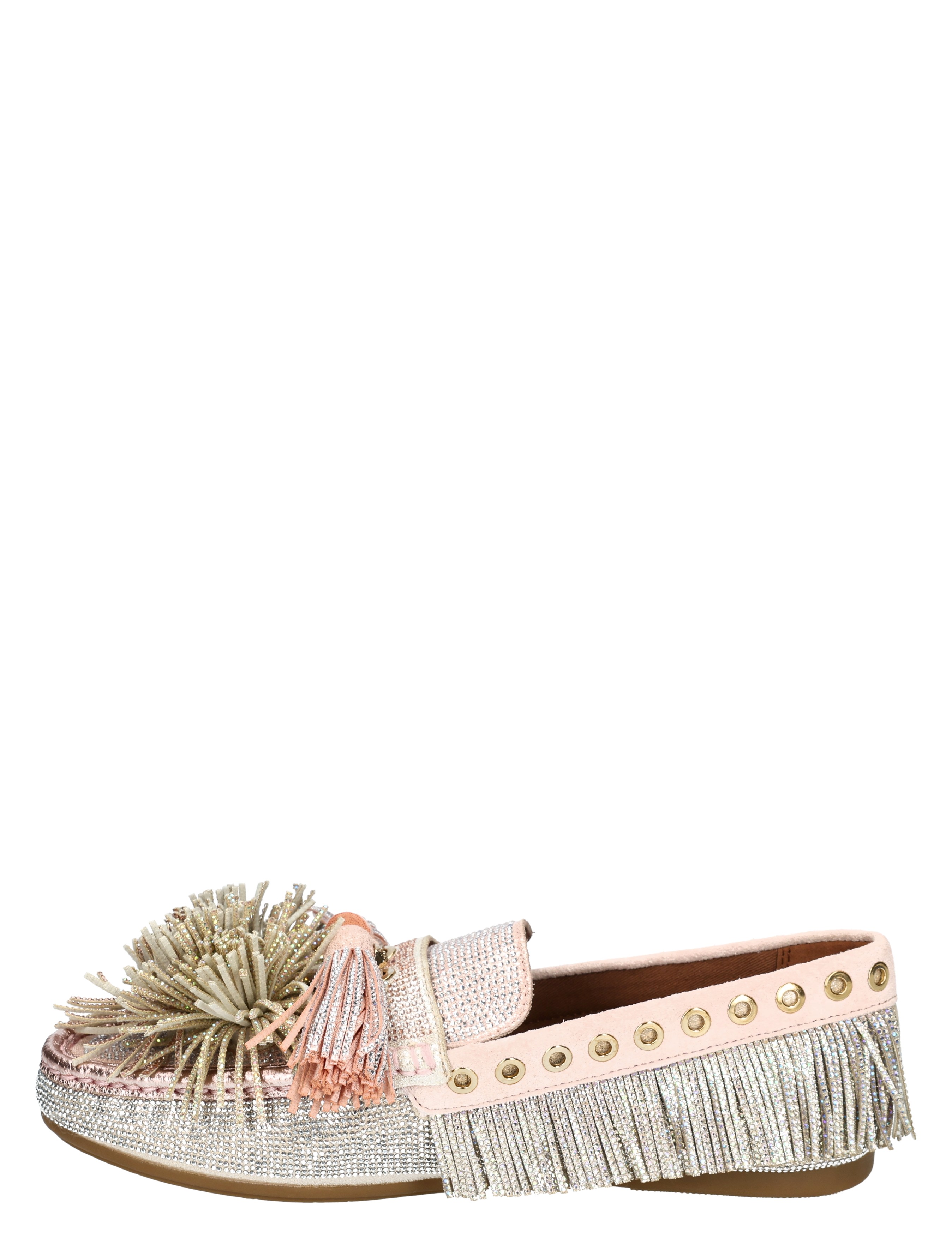 Kurt Geiger - PomPom Moccasin Metal Combi - Dames - Loafers - 49596_53_2