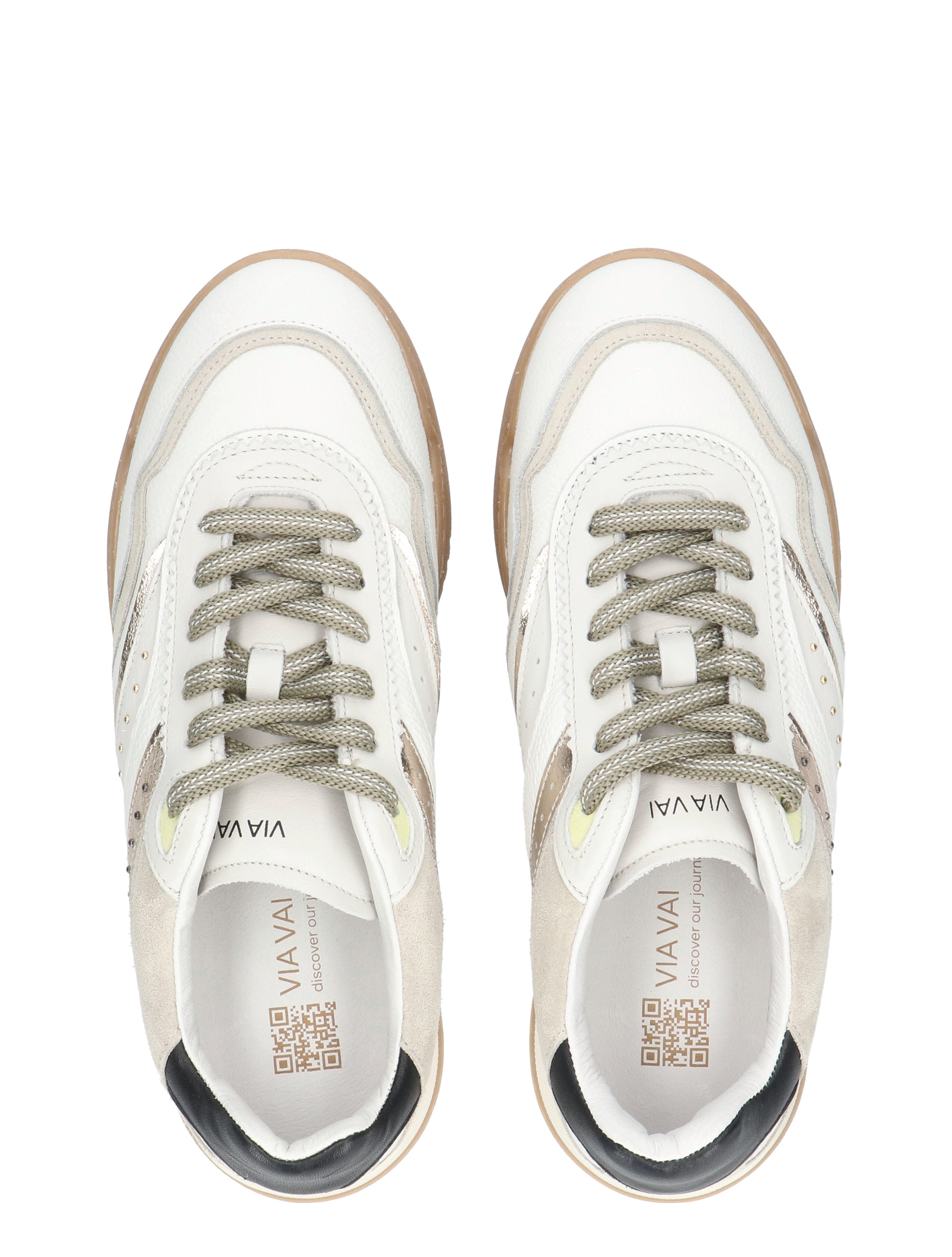 VIA VAI - Kris Pax 62390 02-001 Tortuga Bianco - Sneakers - Dames - Lage Sneakers - 50815_88_7