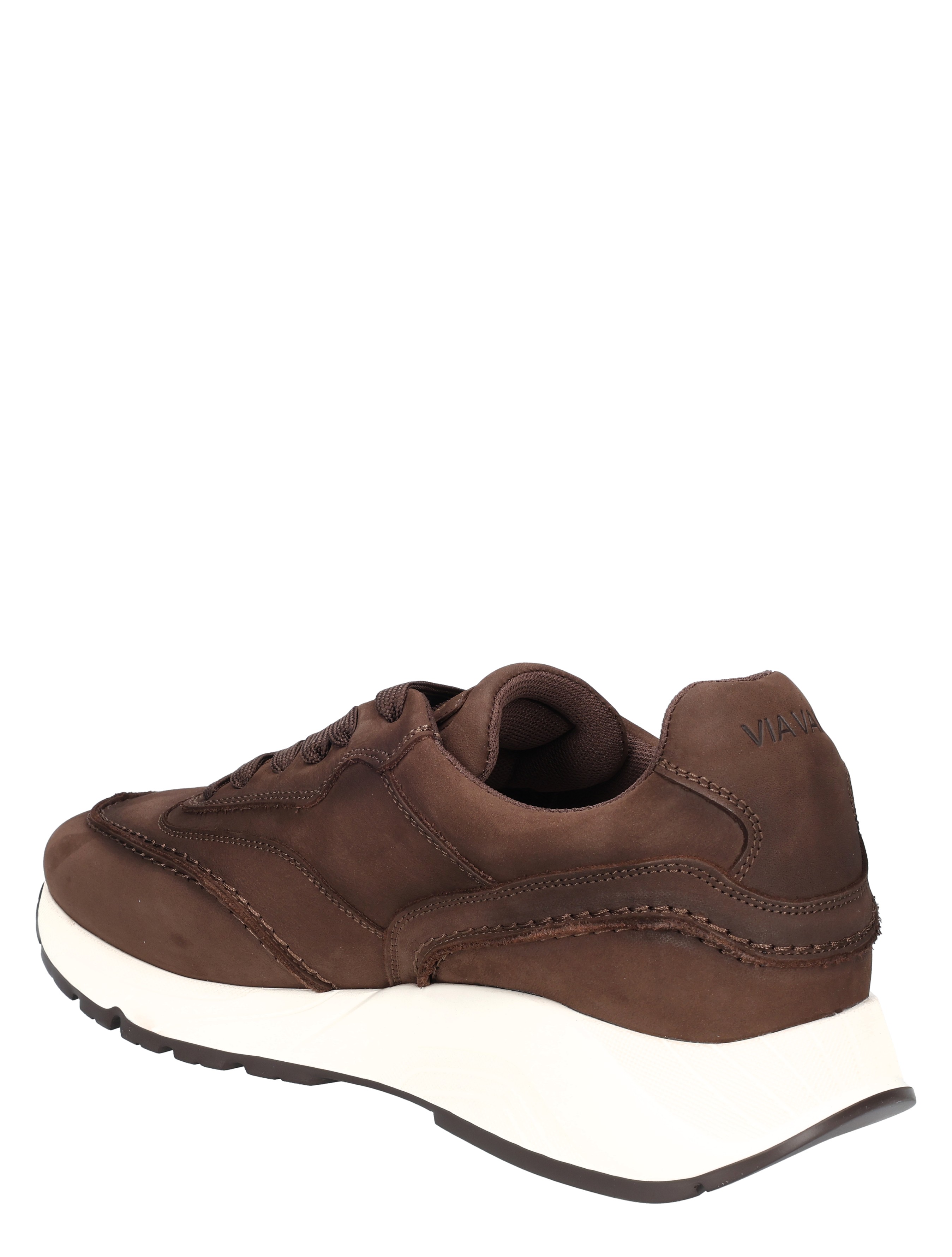 sneaker, bruine schoen, leren, wieltjeszool, casual