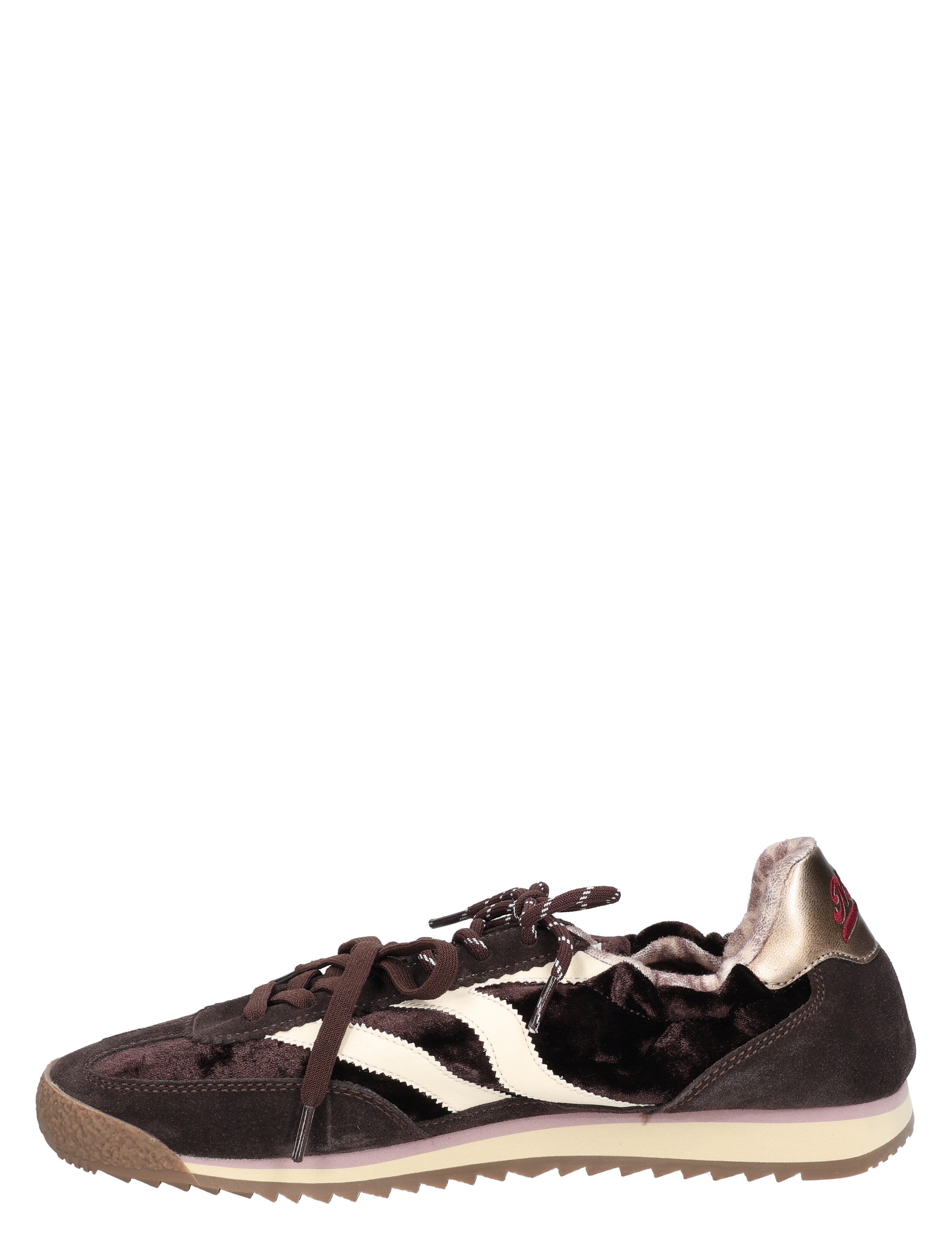 MRP by Maripe - Utah V12 Combi Chocolate Velvet - Sneakers - Dames - Lage Sneakers - 51602_22_2