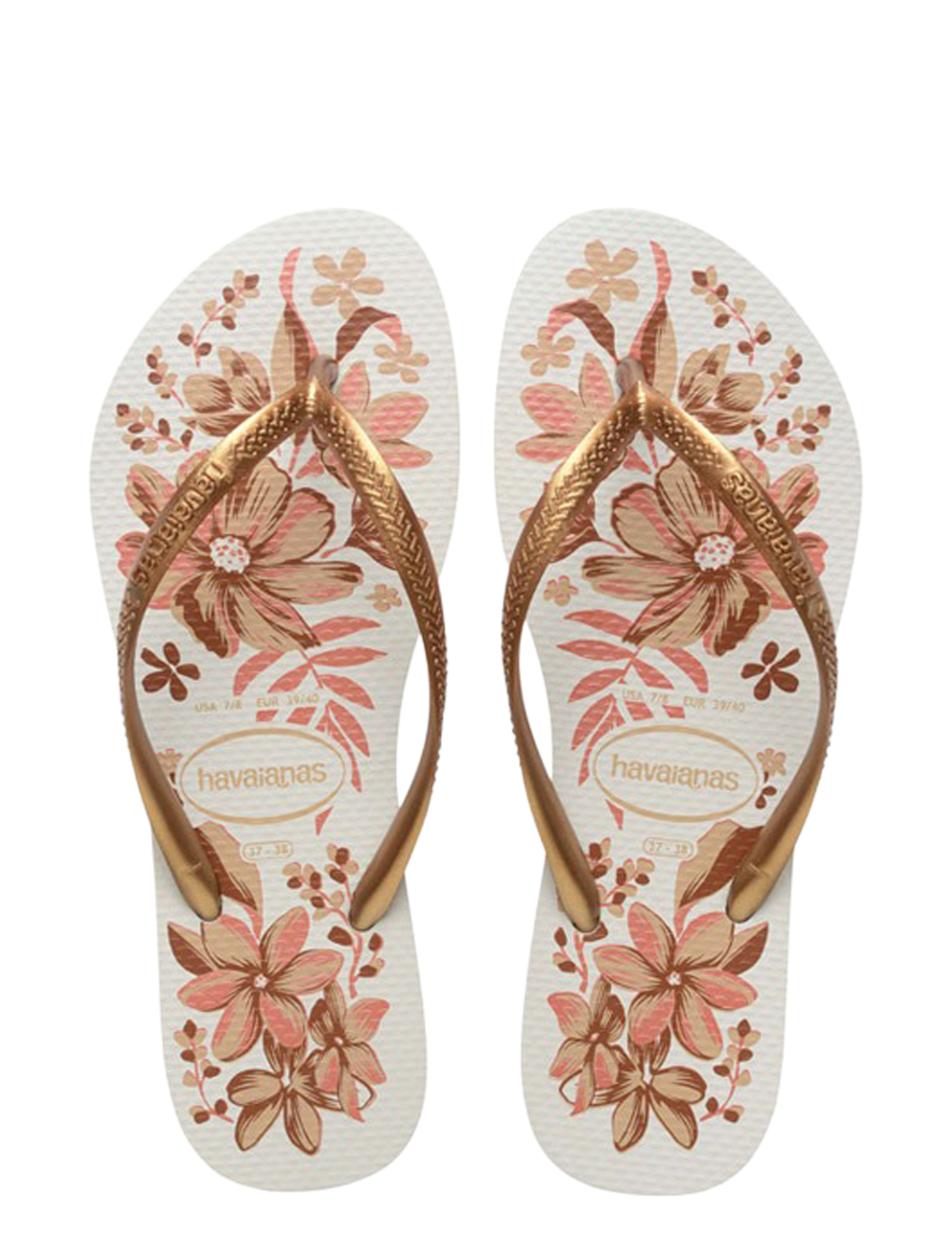 Havaianas - Slim Organic White Golden - Dames - Slippers - 50482_82_1